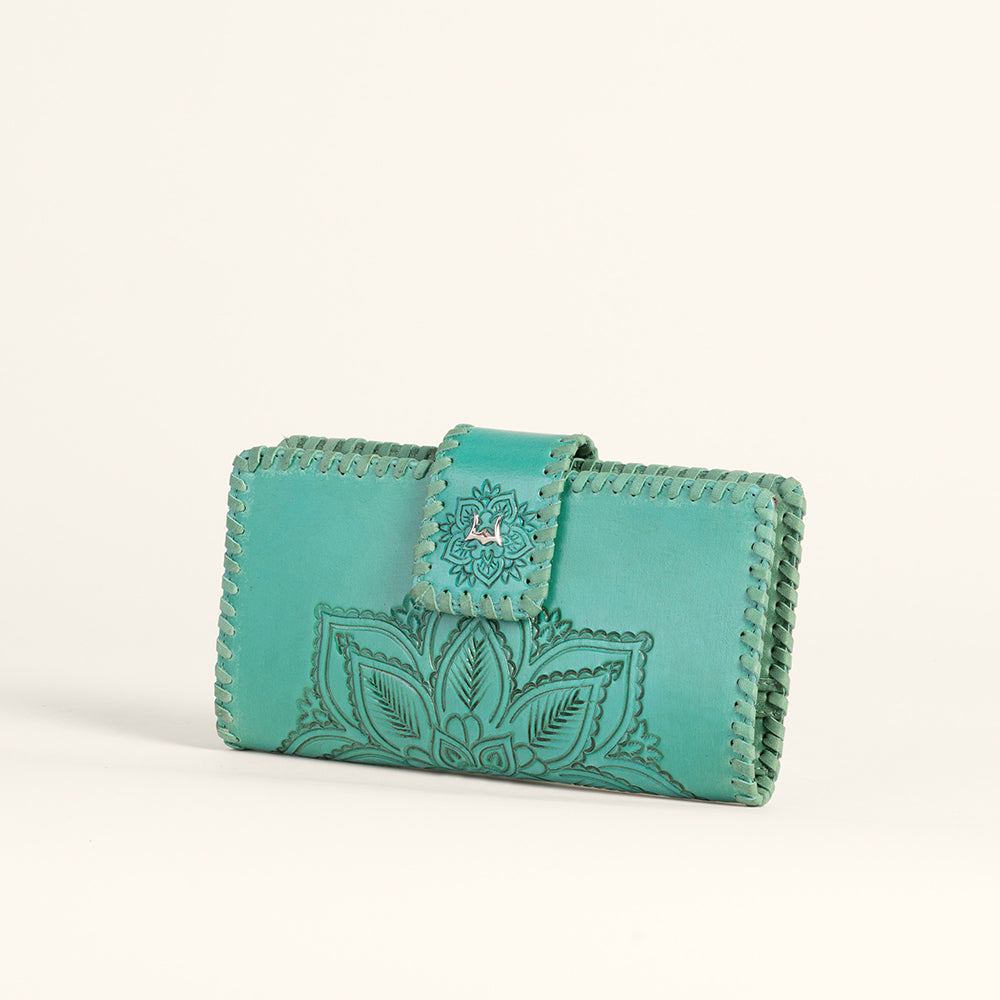 Loyal West Desert Lotus Wallet - Turquoise