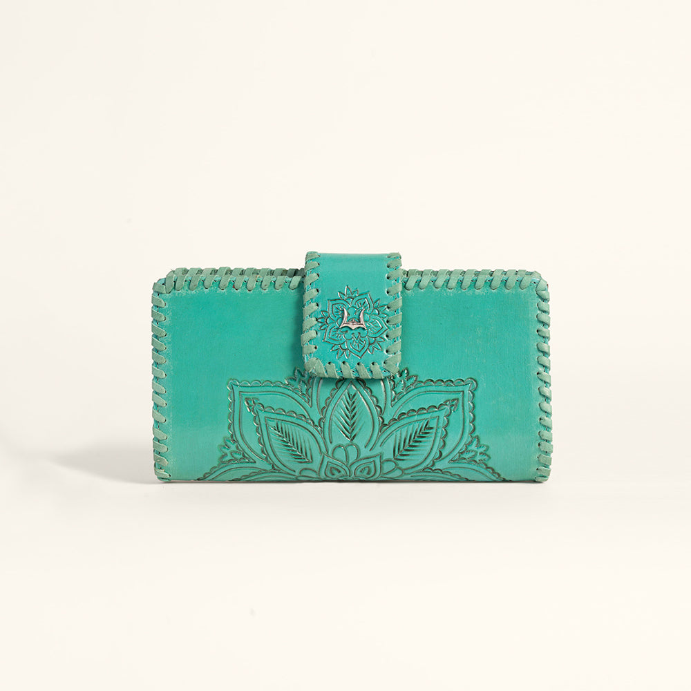 Loyal West Desert Lotus Wallet - Turquoise