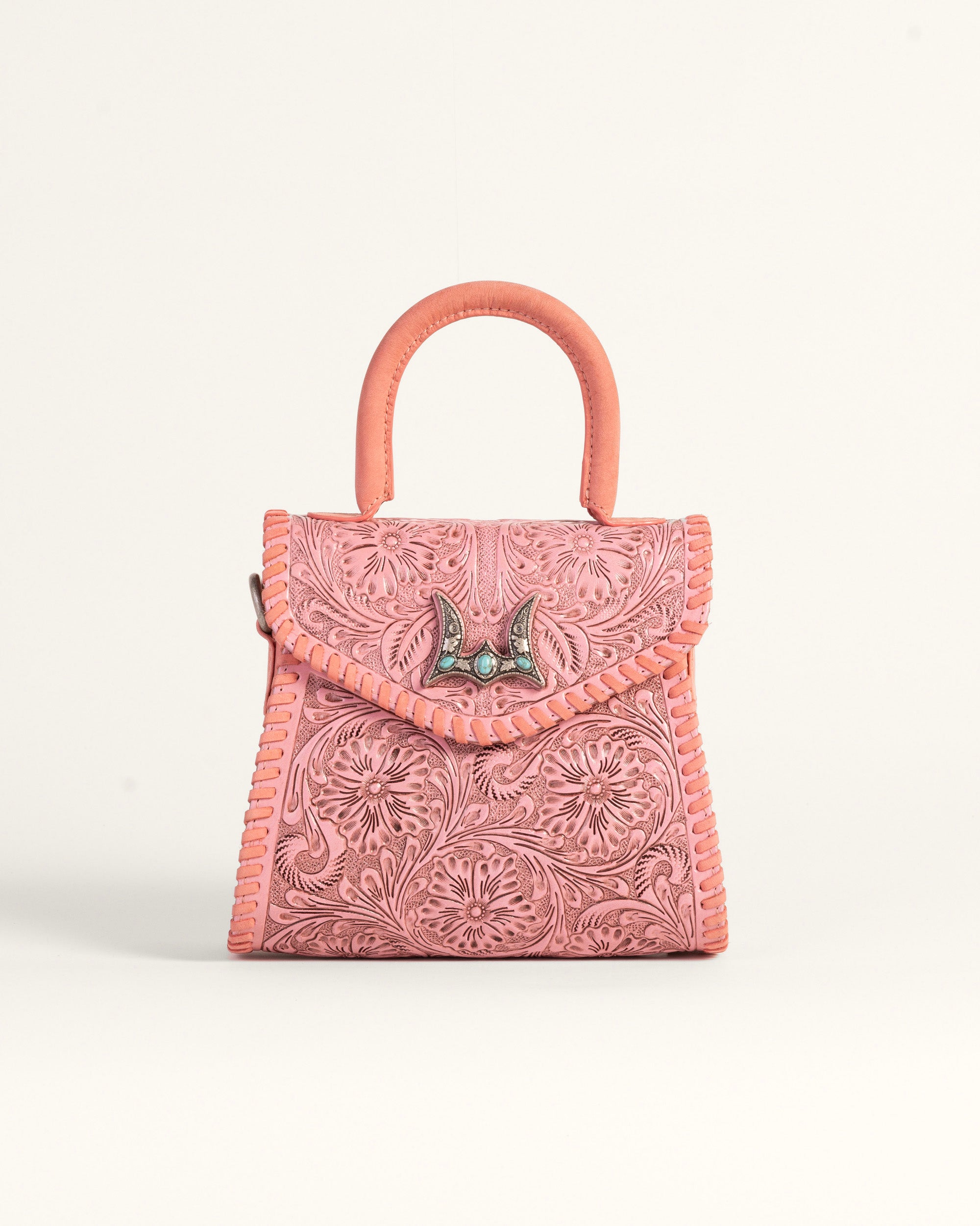Loyal West Leon Mini Handle Purse - Pink