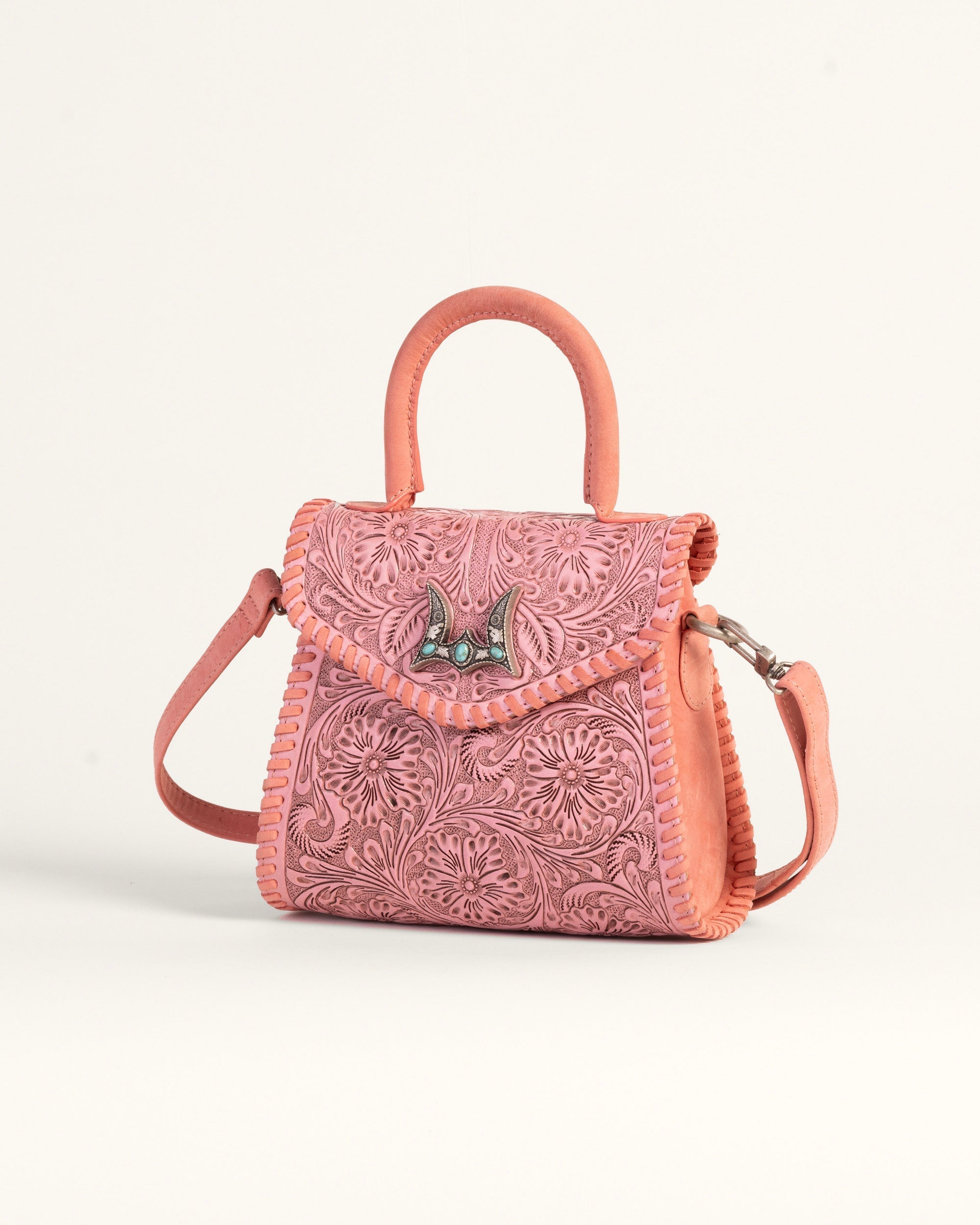 Loyal West Leon Mini Handle Purse - Pink