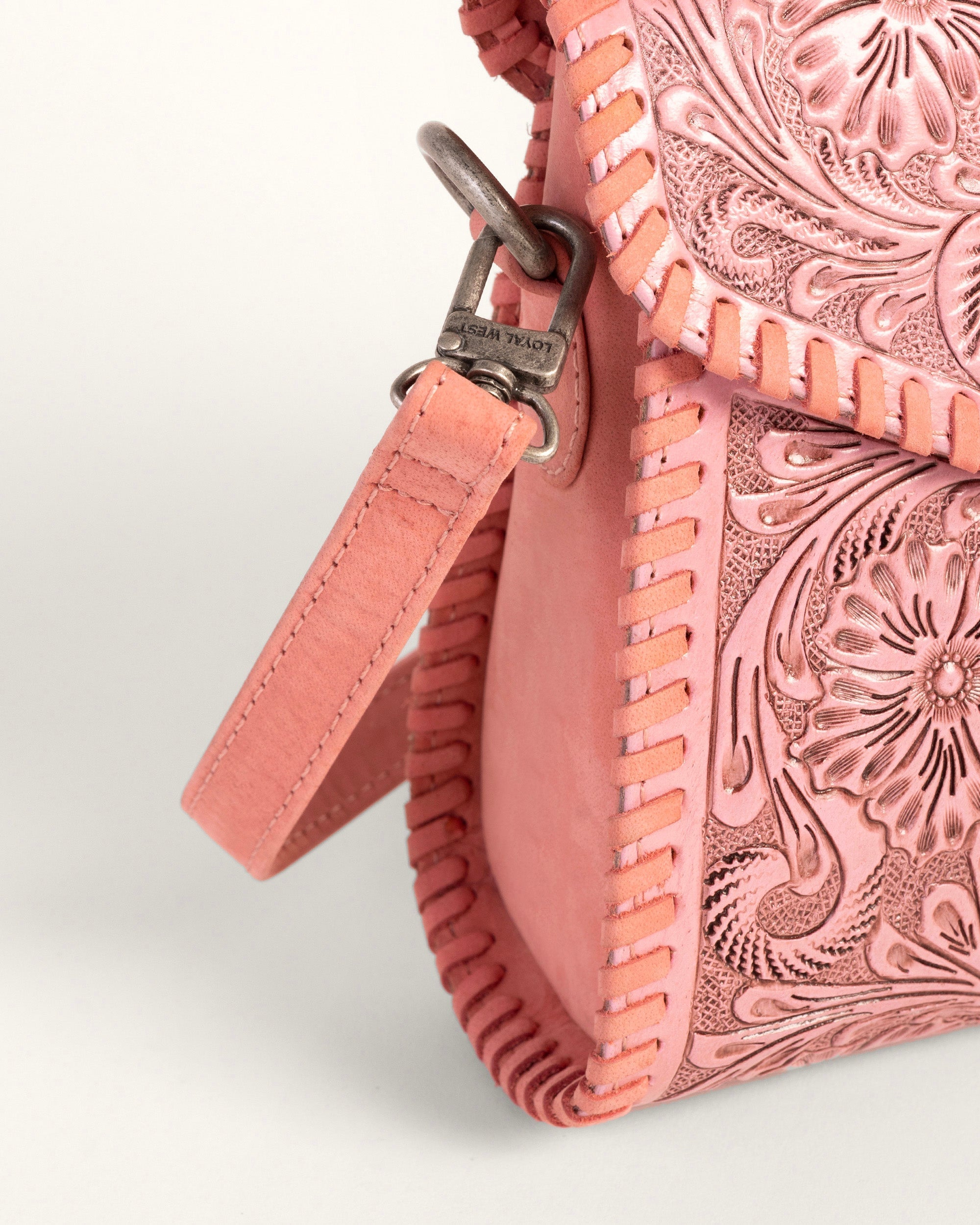 Loyal West Leon Mini Handle Purse - Pink