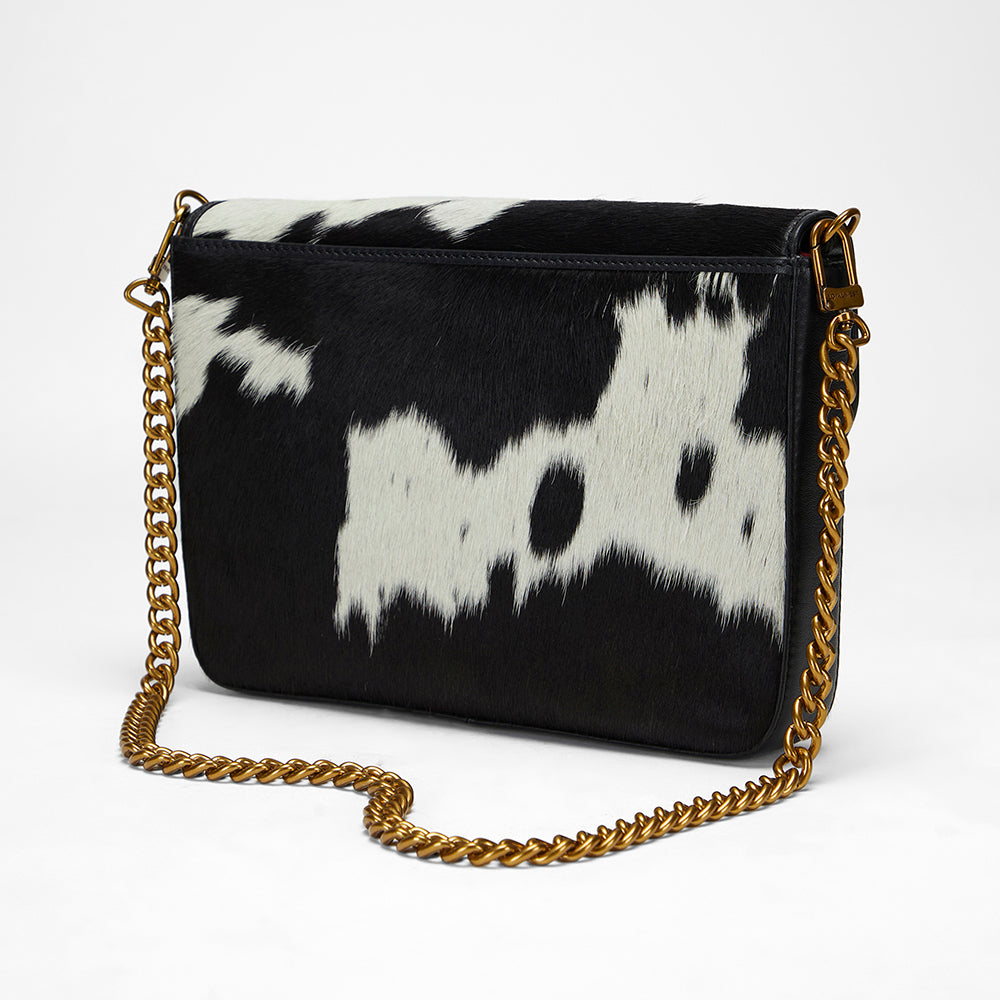 Loyal West On The Go Medium Chain Bag In Cowhide And  Calfskin