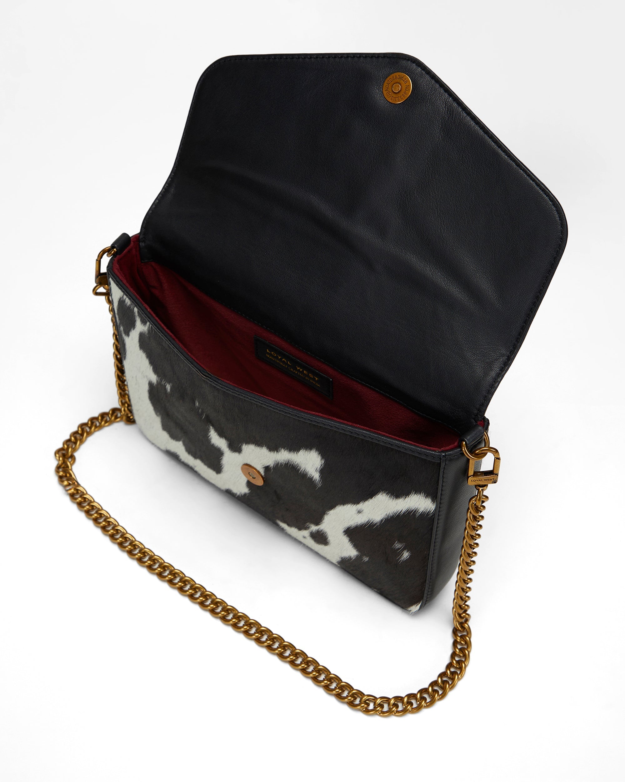Loyal West On The Go Medium Chain Bag In Cowhide And  Calfskin