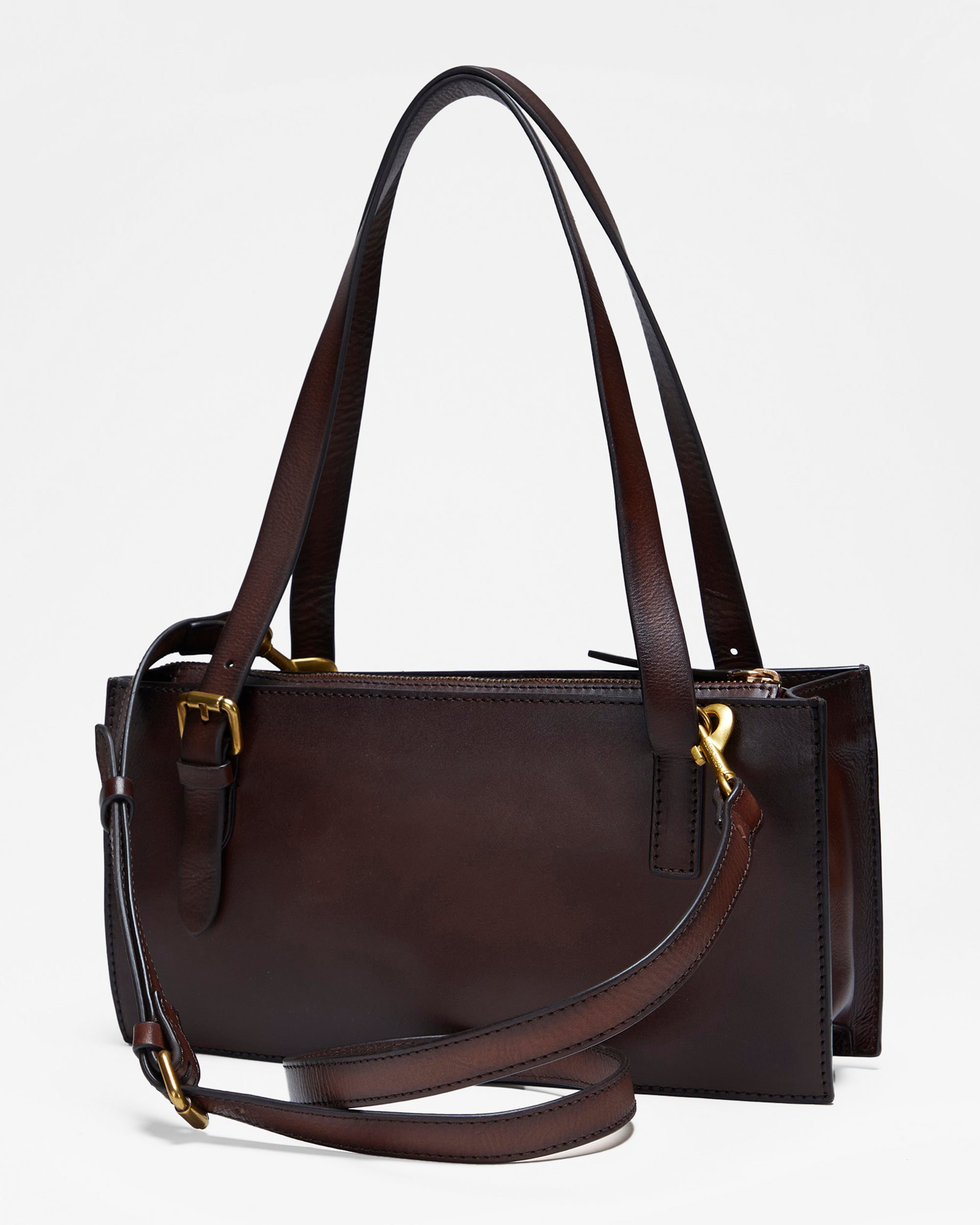 Loyal West Mivva Handtooled Mini Bag - Brunette Leather
