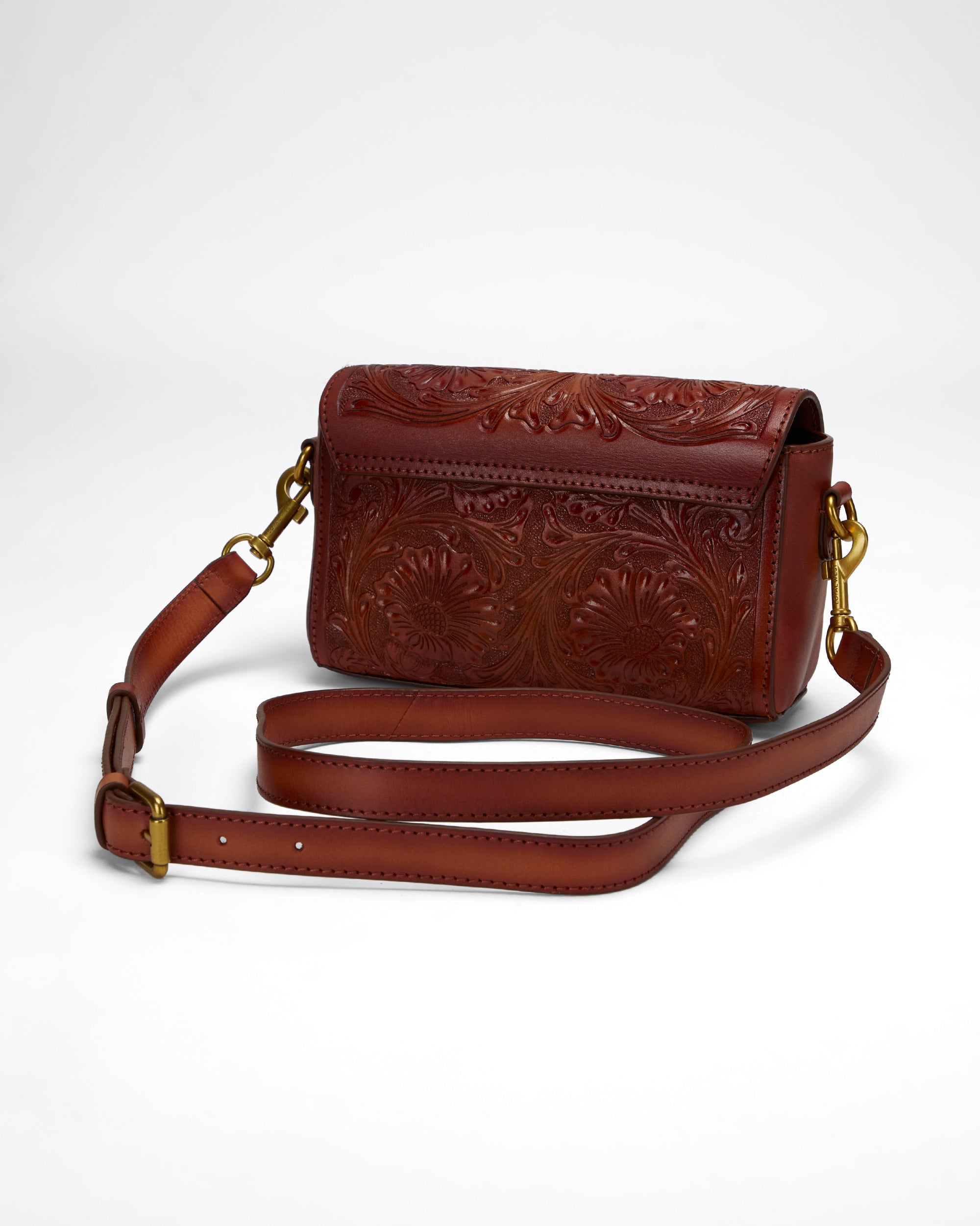 Loyal West Savi Mini Bag In  Handtooled Leather