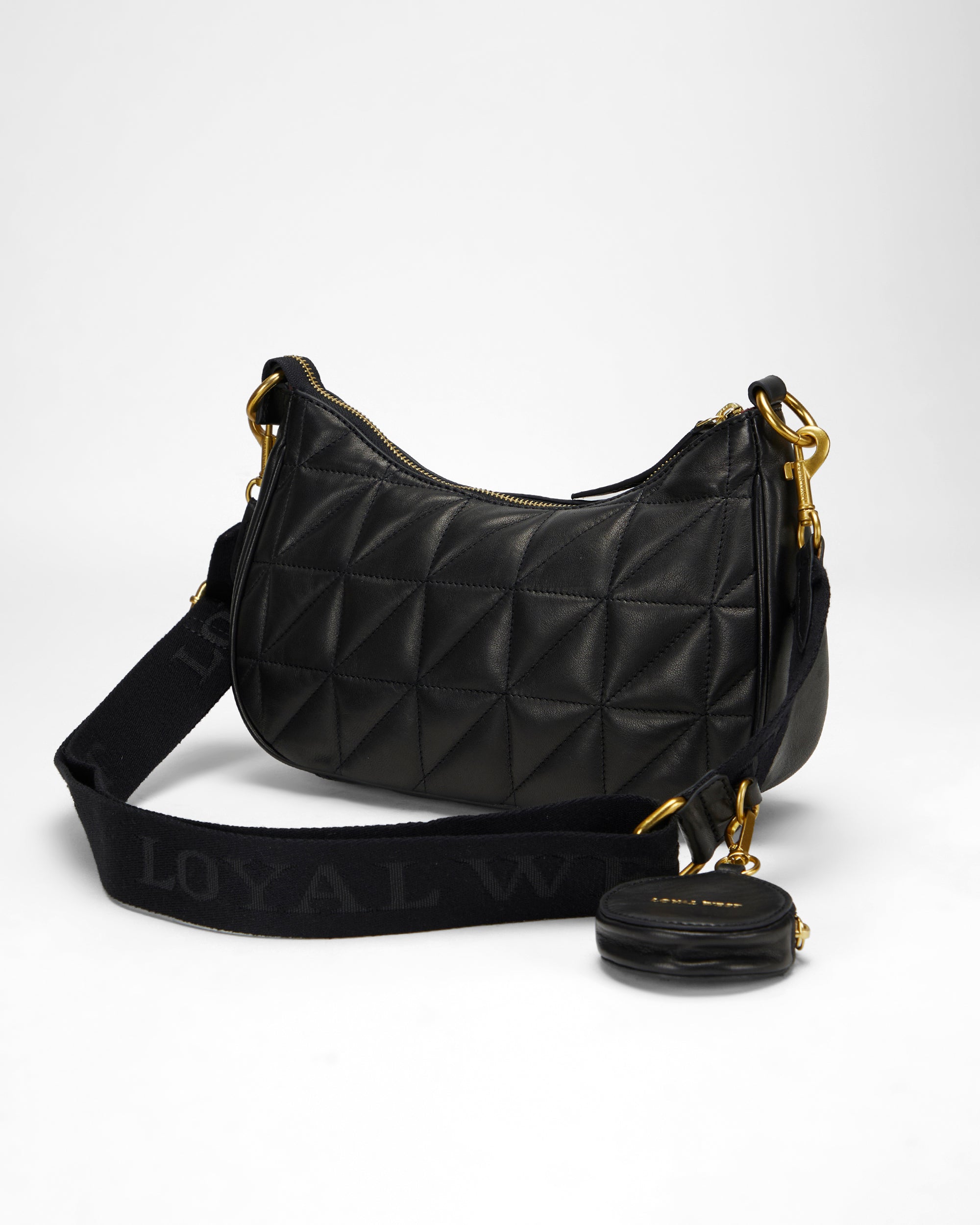 Loyal West Joe Quilted Nappa Leather Bag-Black