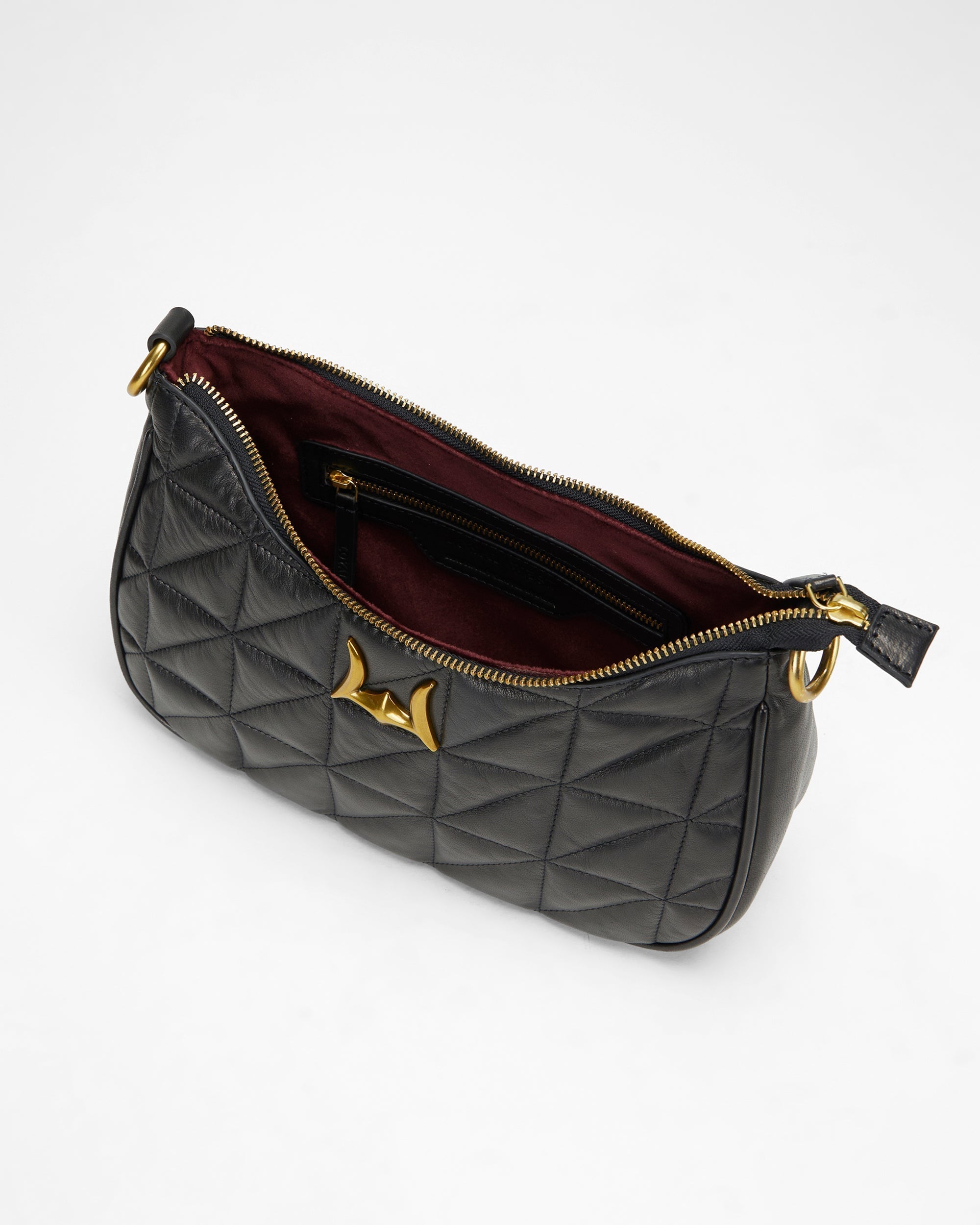 Loyal West Joe Quilted Nappa Leather Bag-Black