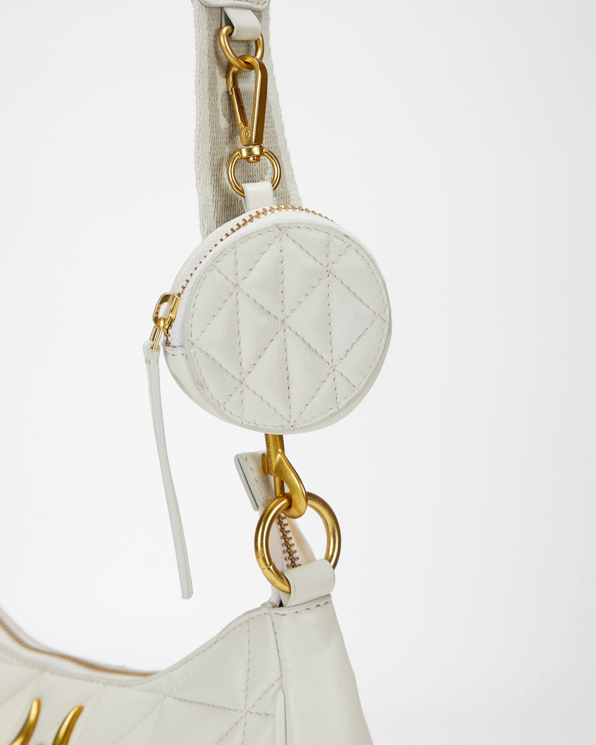 Loyal West Joe Quilted Nappa Leather Bag-White