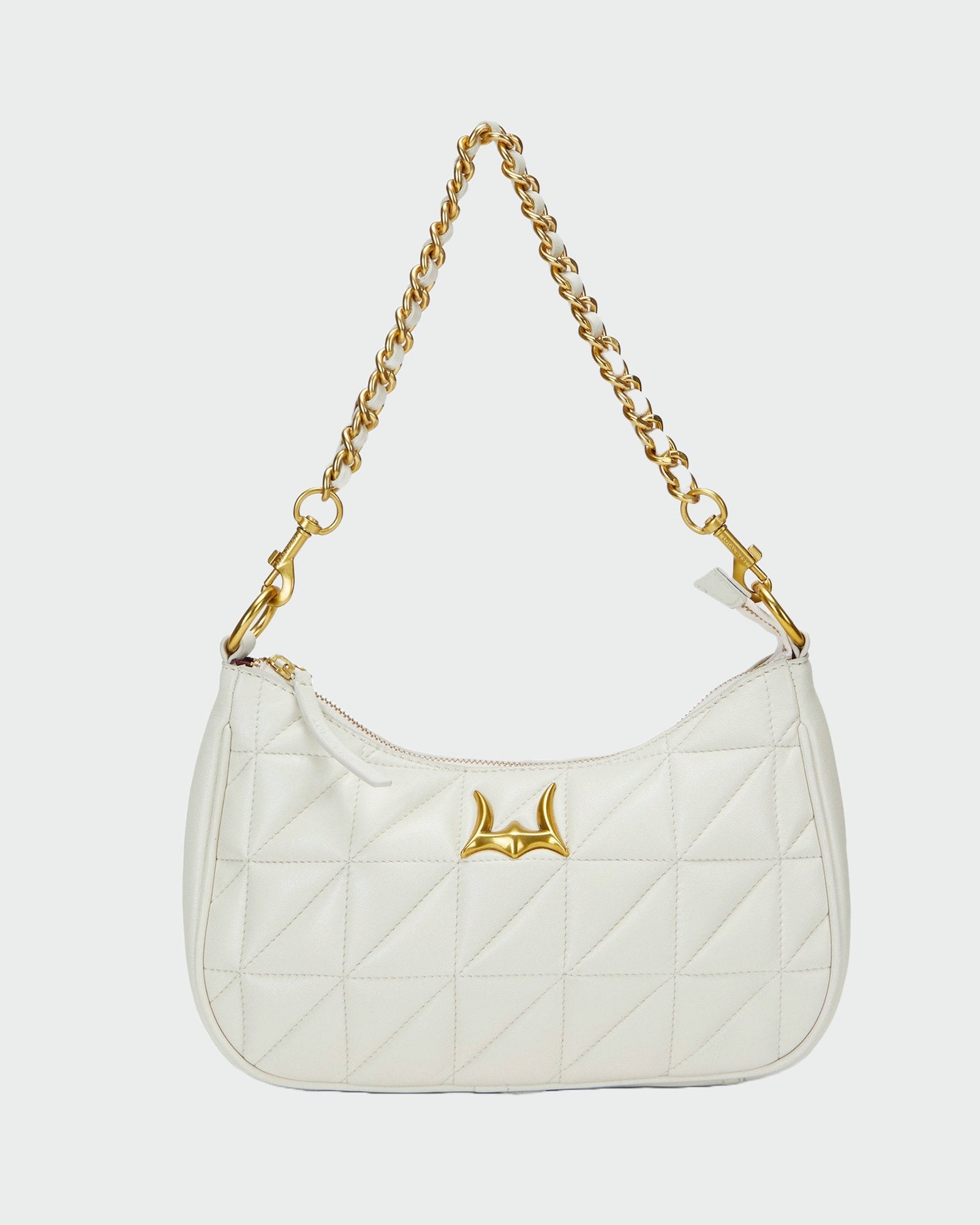 Loyal West Joe Quilted Nappa Leather Bag - Black & White Cowhide