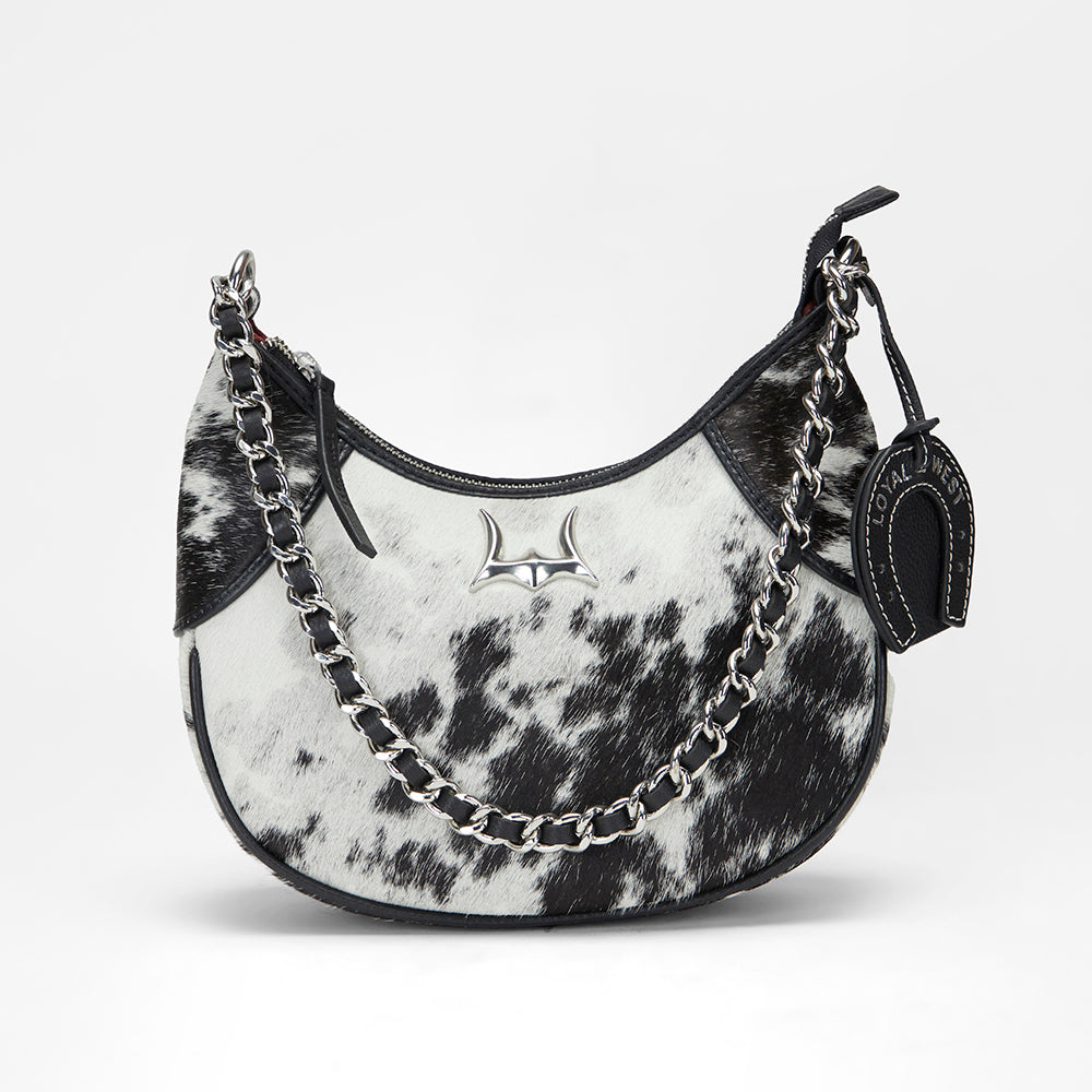 Loyal West Lueve Hairon Leather Bag