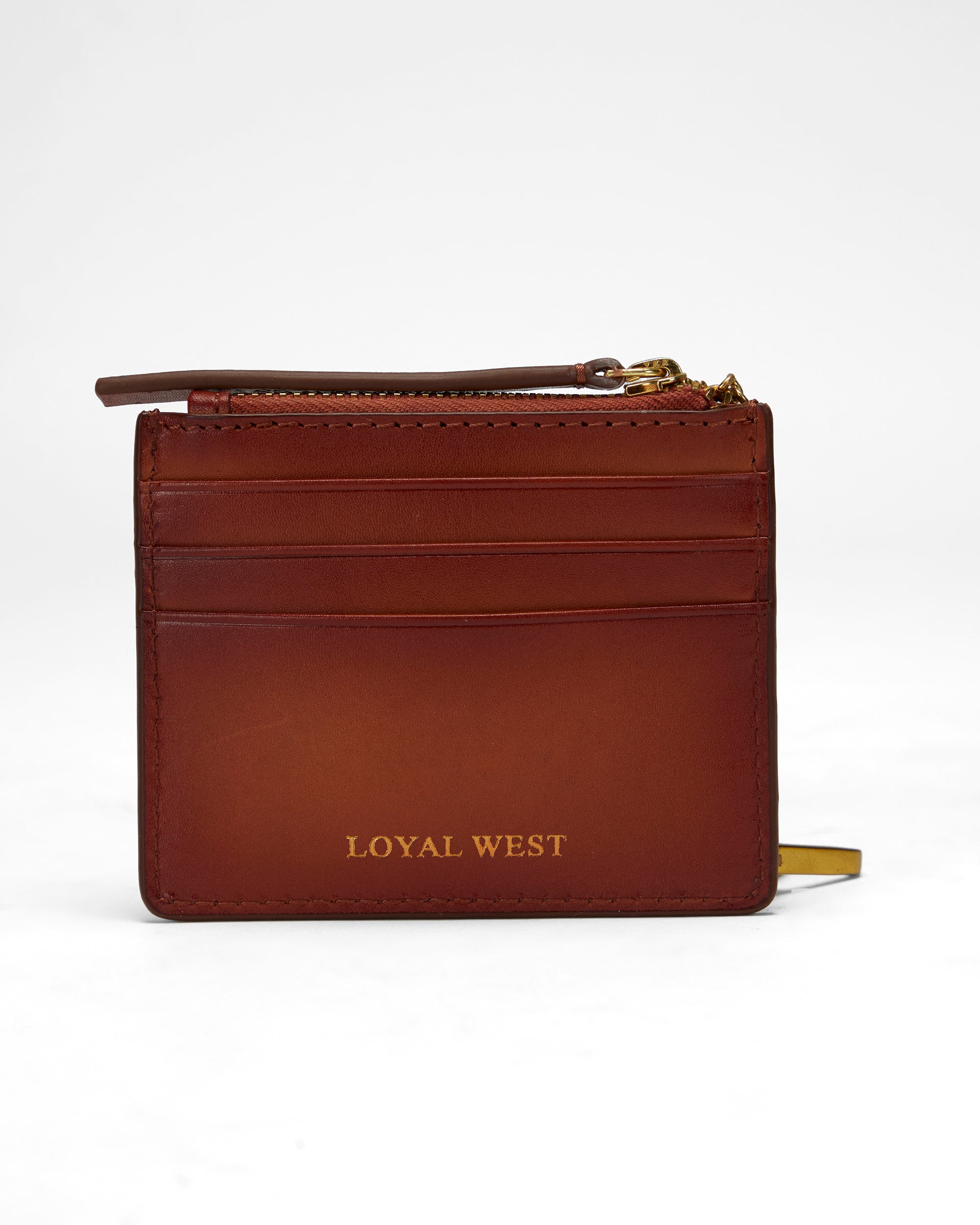 Loyal West Sophia Credit Card Holder In Handtooled Leather