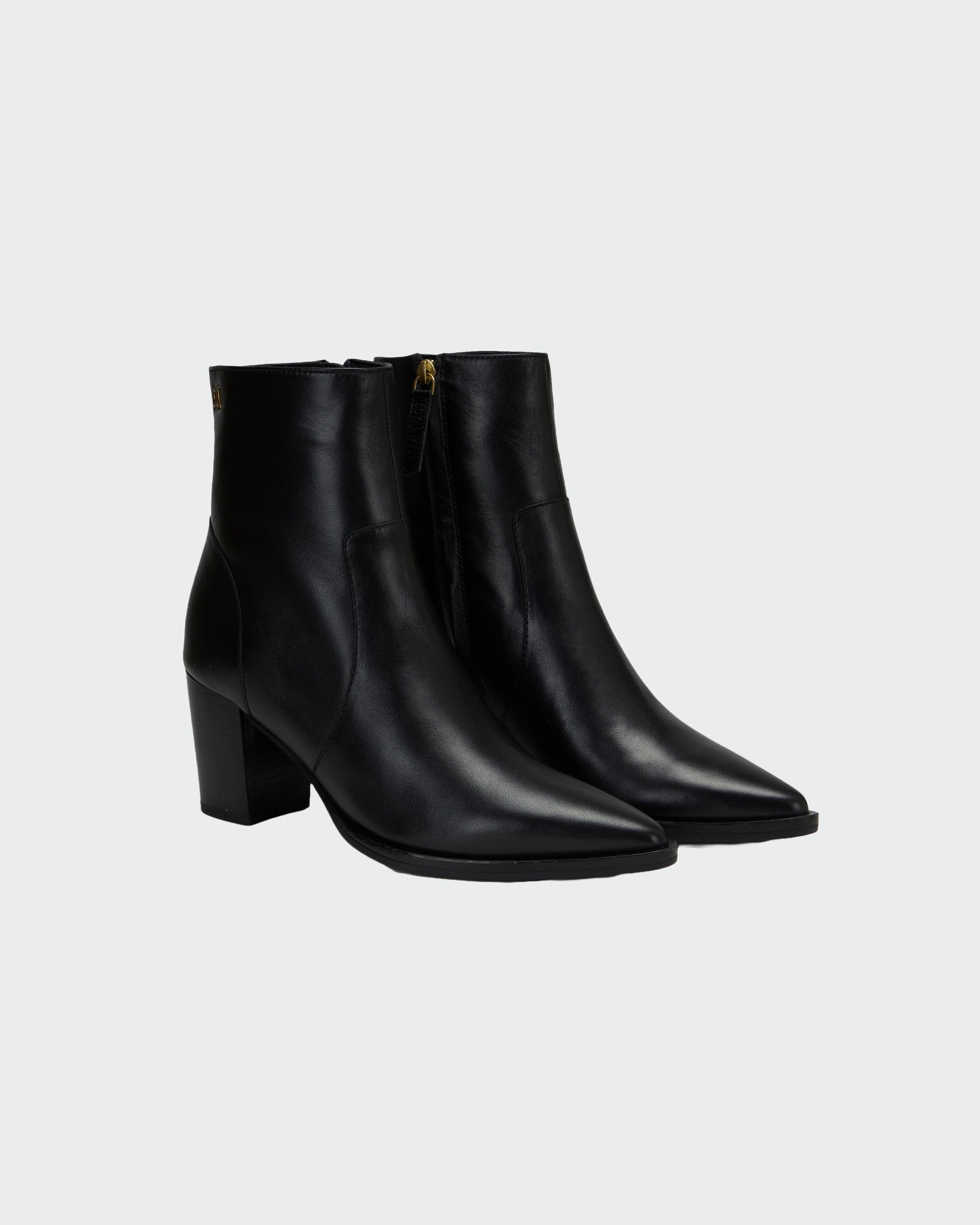 Loyal West Pointed Leather Booties