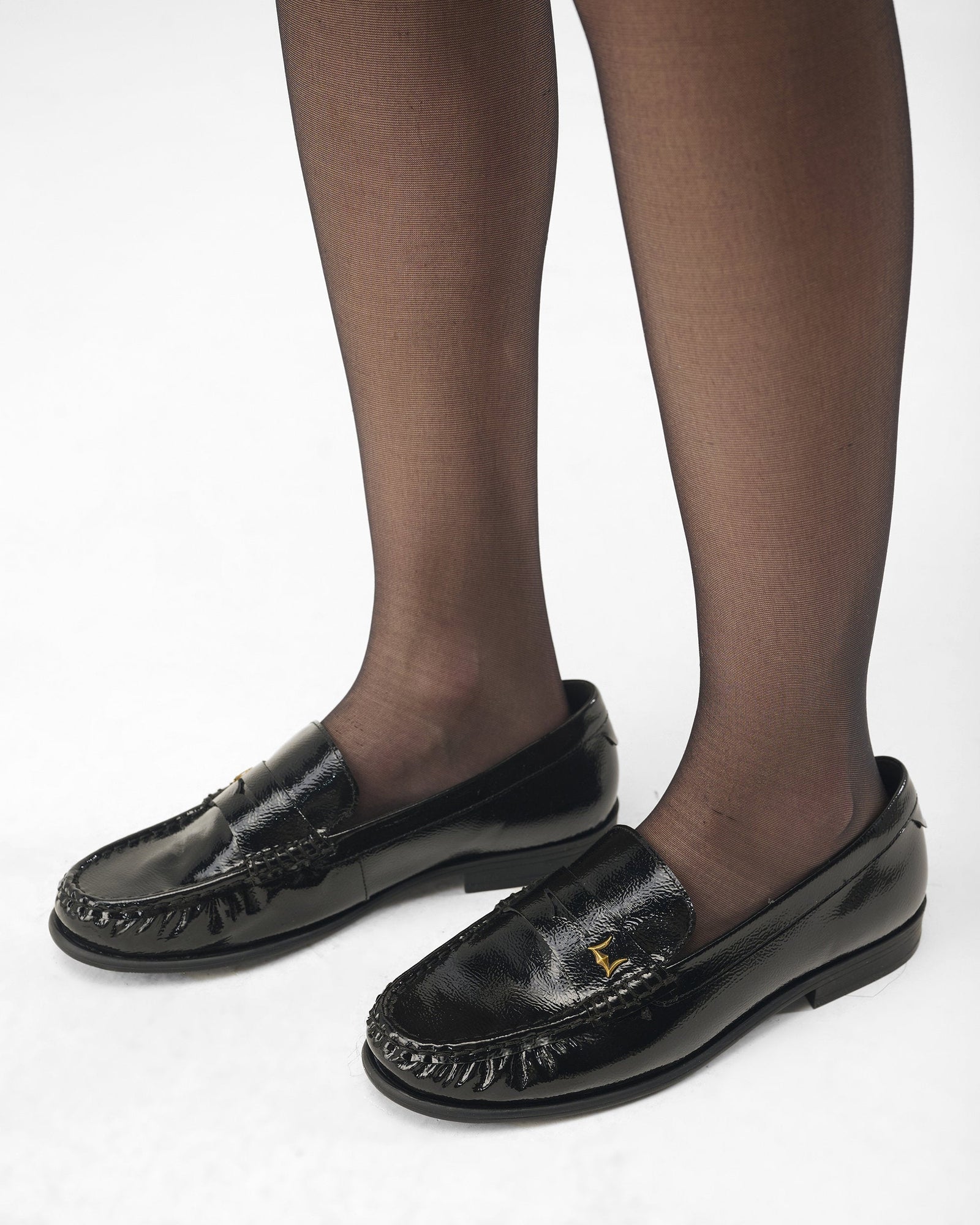 Loyal West Leather Loafers - Black