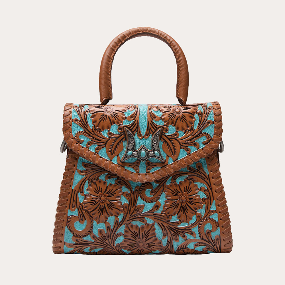 Loyal West Leon Mini Handle Purse - Whiskey & Water