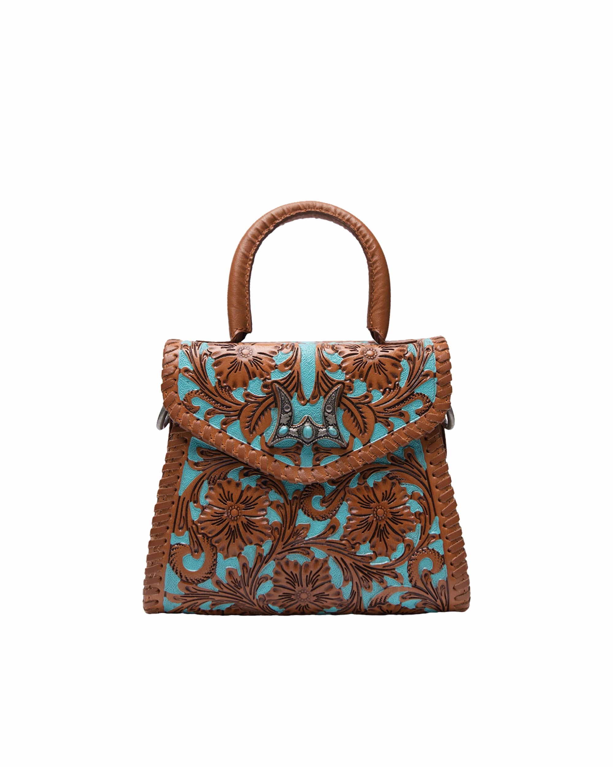 Loyal West Leon Mini Handle Purse - Whiskey & Water