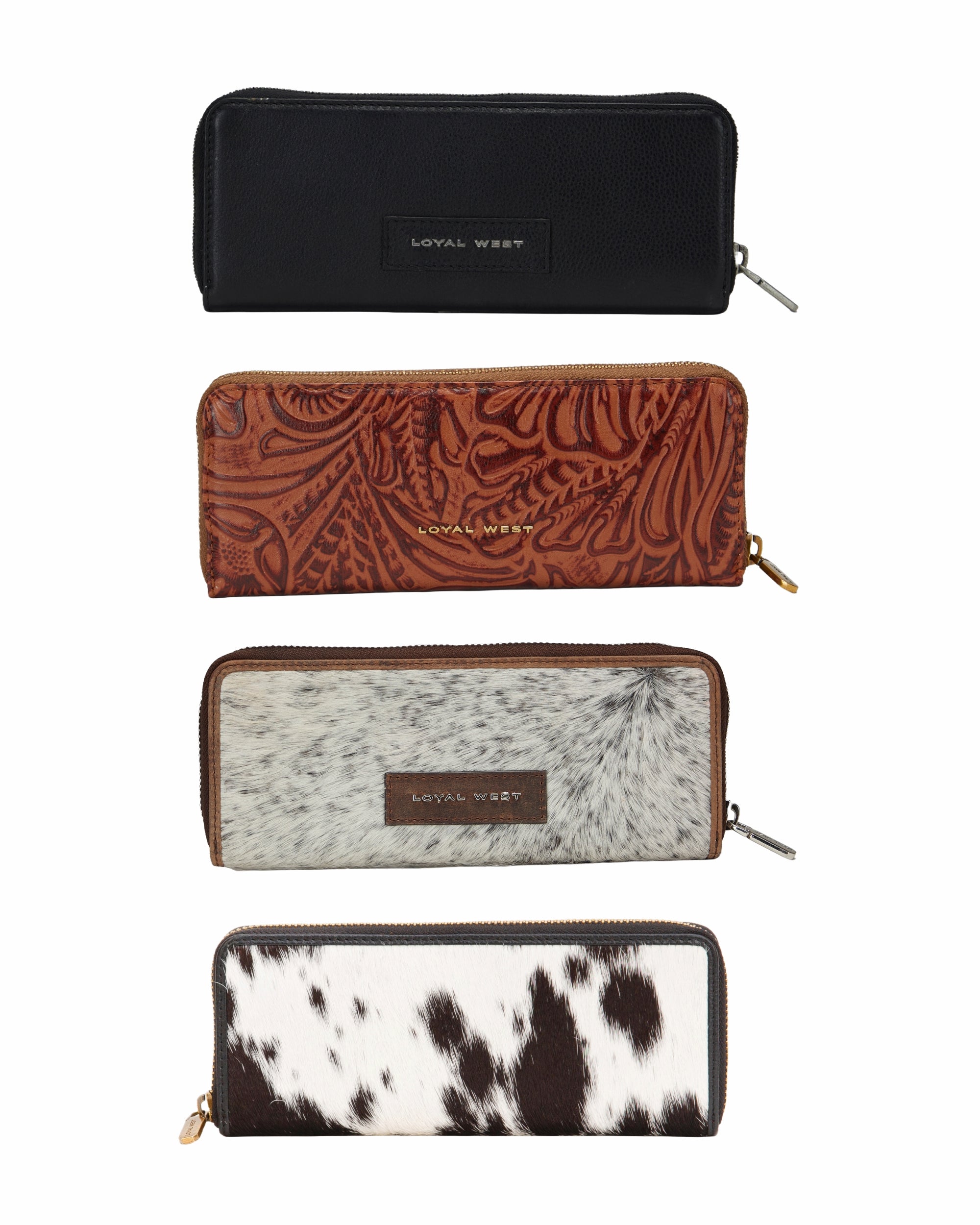 Loyal West Ranch Road Cowhide Jewellery Case