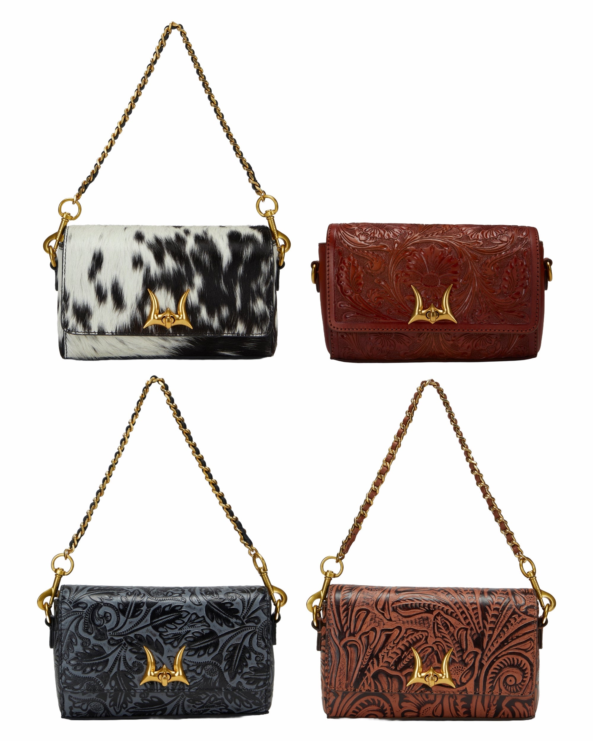 Loyal West Savi Mini Bag In  Handtooled Leather