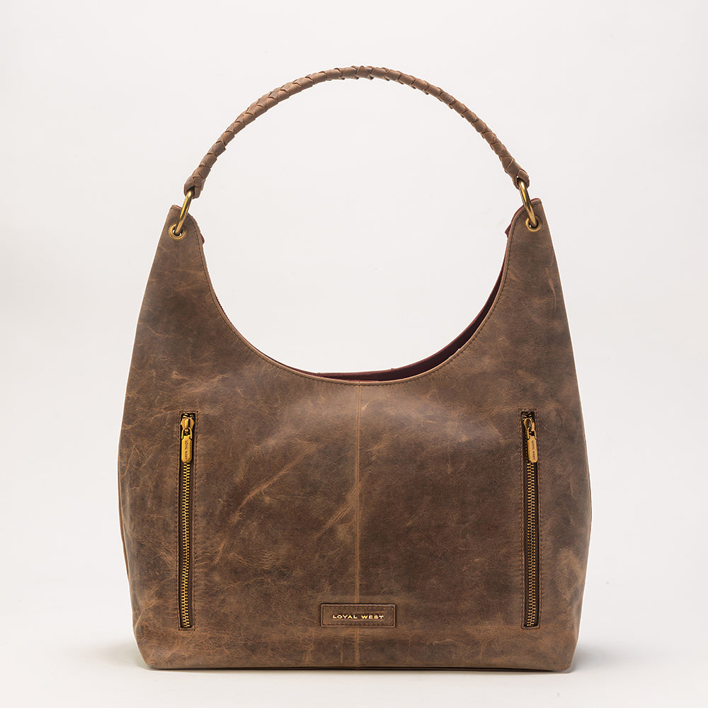 Lw Large Purse In In Brunette Leather