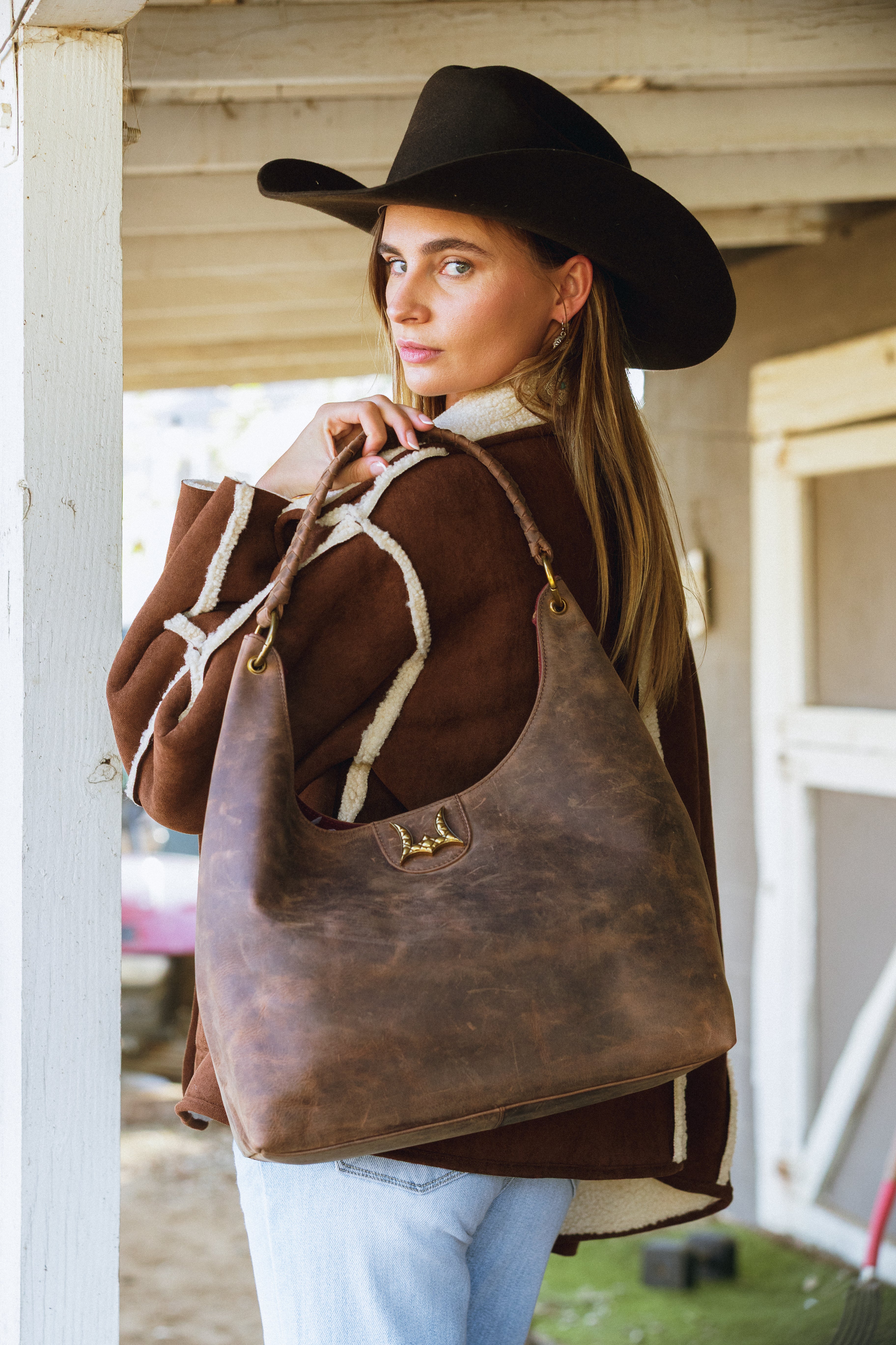 Lw Large Purse In In Brunette Leather