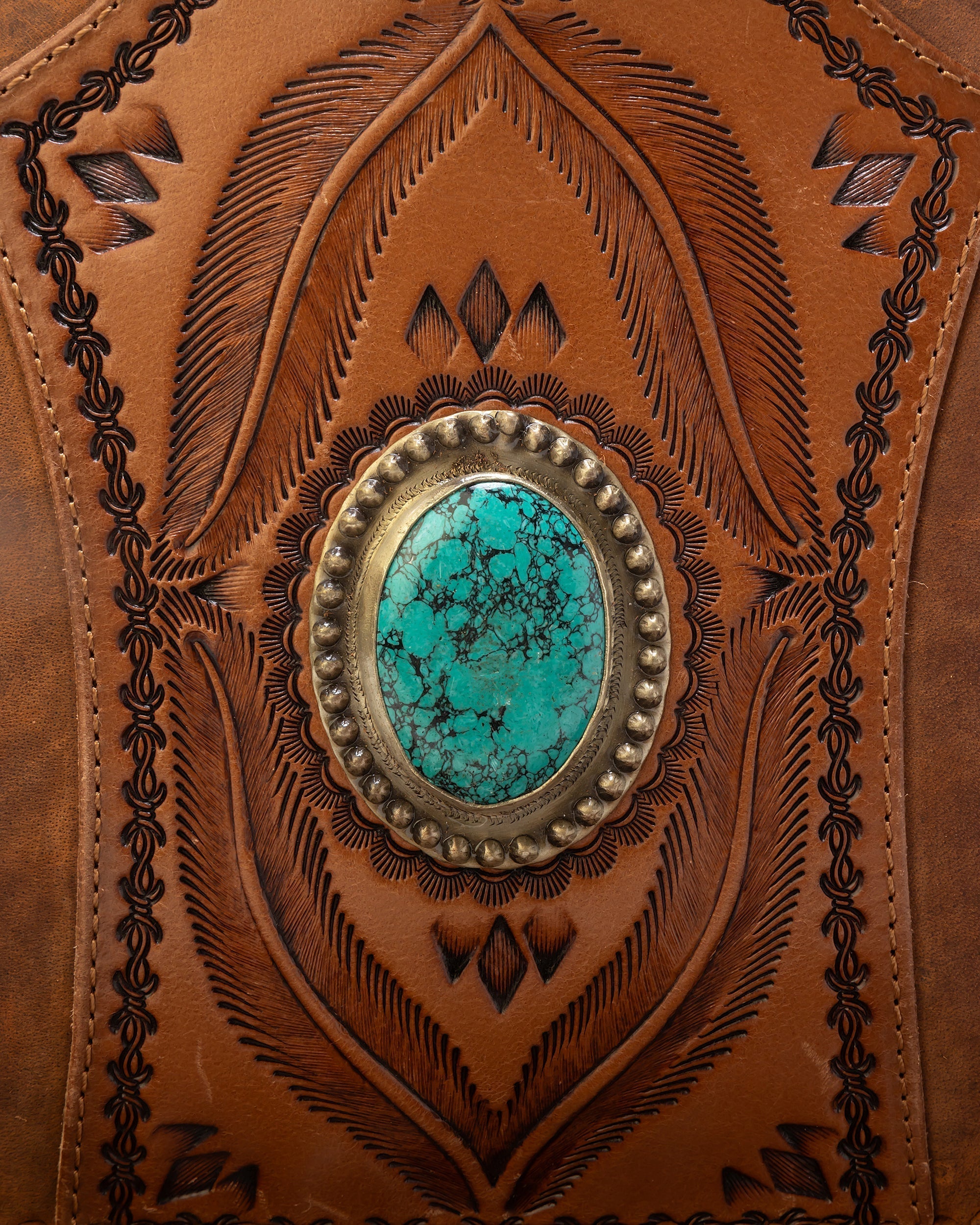 Sedona Tassle Bag In Saddle Brown