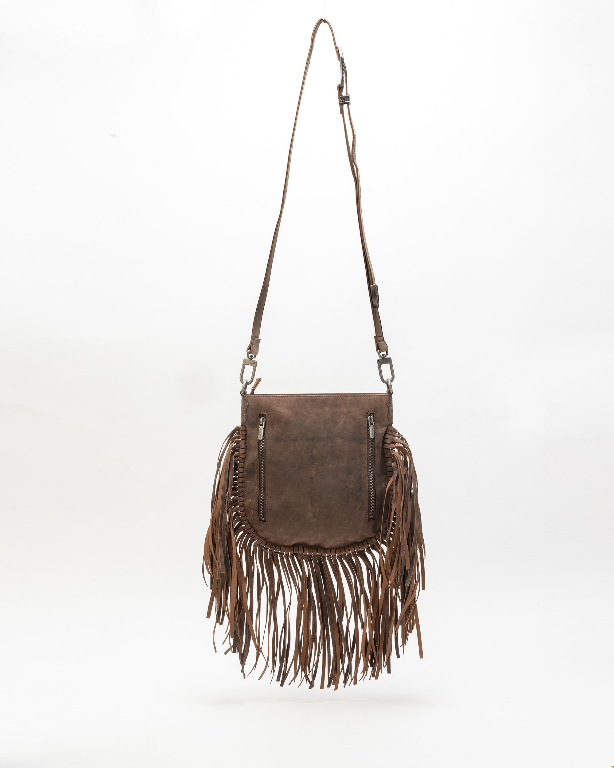 Mojave Tassle Bag In Brunette Leather