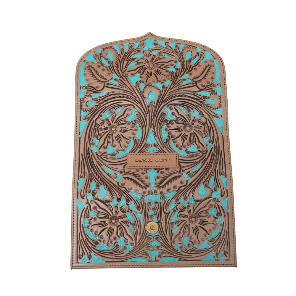 HANDTOOLED GLORIANA WALLET – WHISKEY & WATER