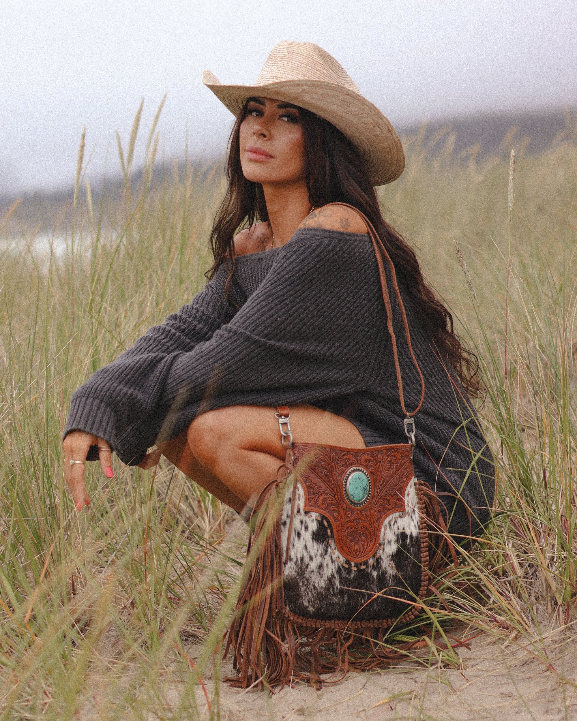 Loyal West Painted Desert Tassle Bag