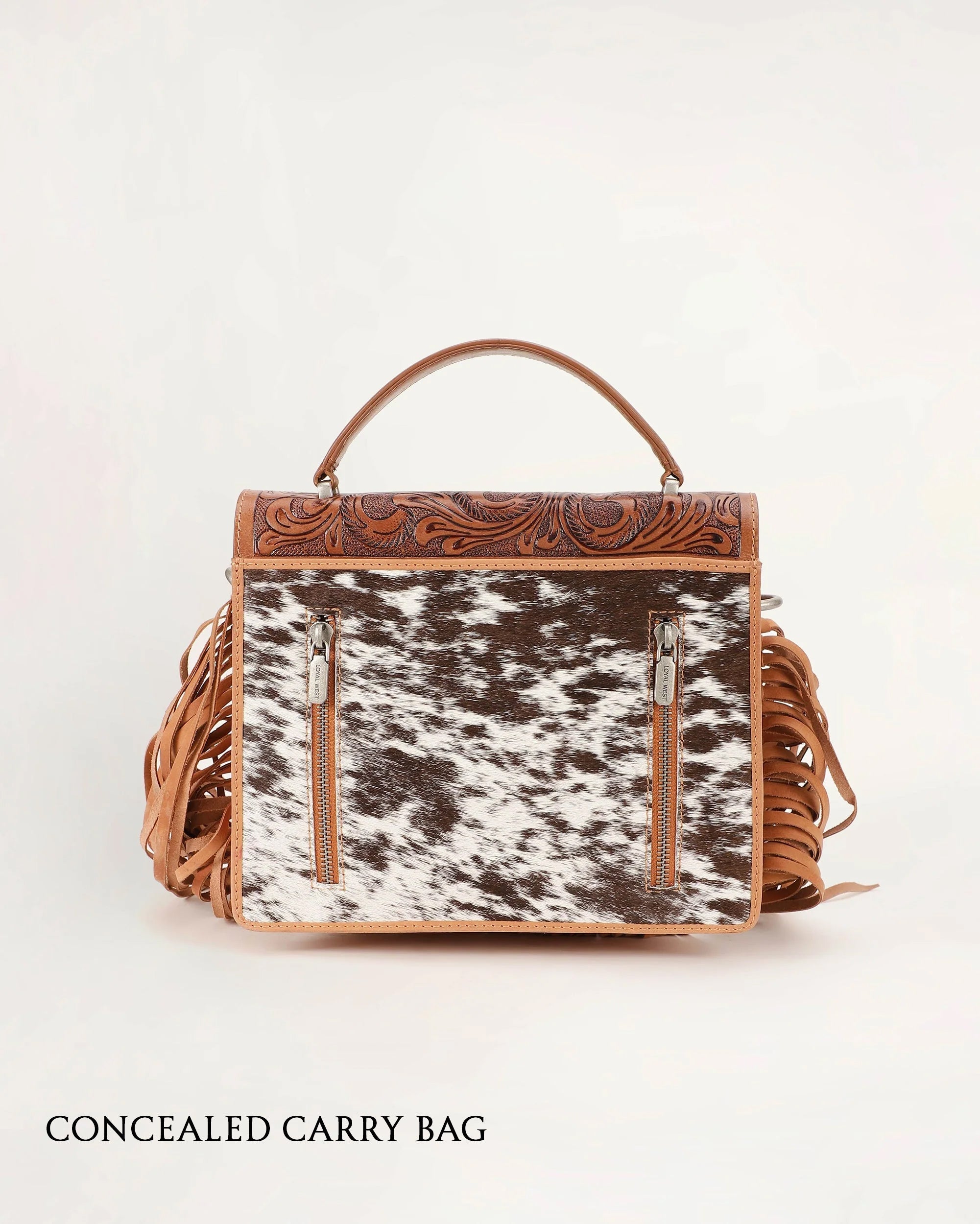 Loyal West Classic Flap Medium Tassle Bag Cowhide And Calfskin