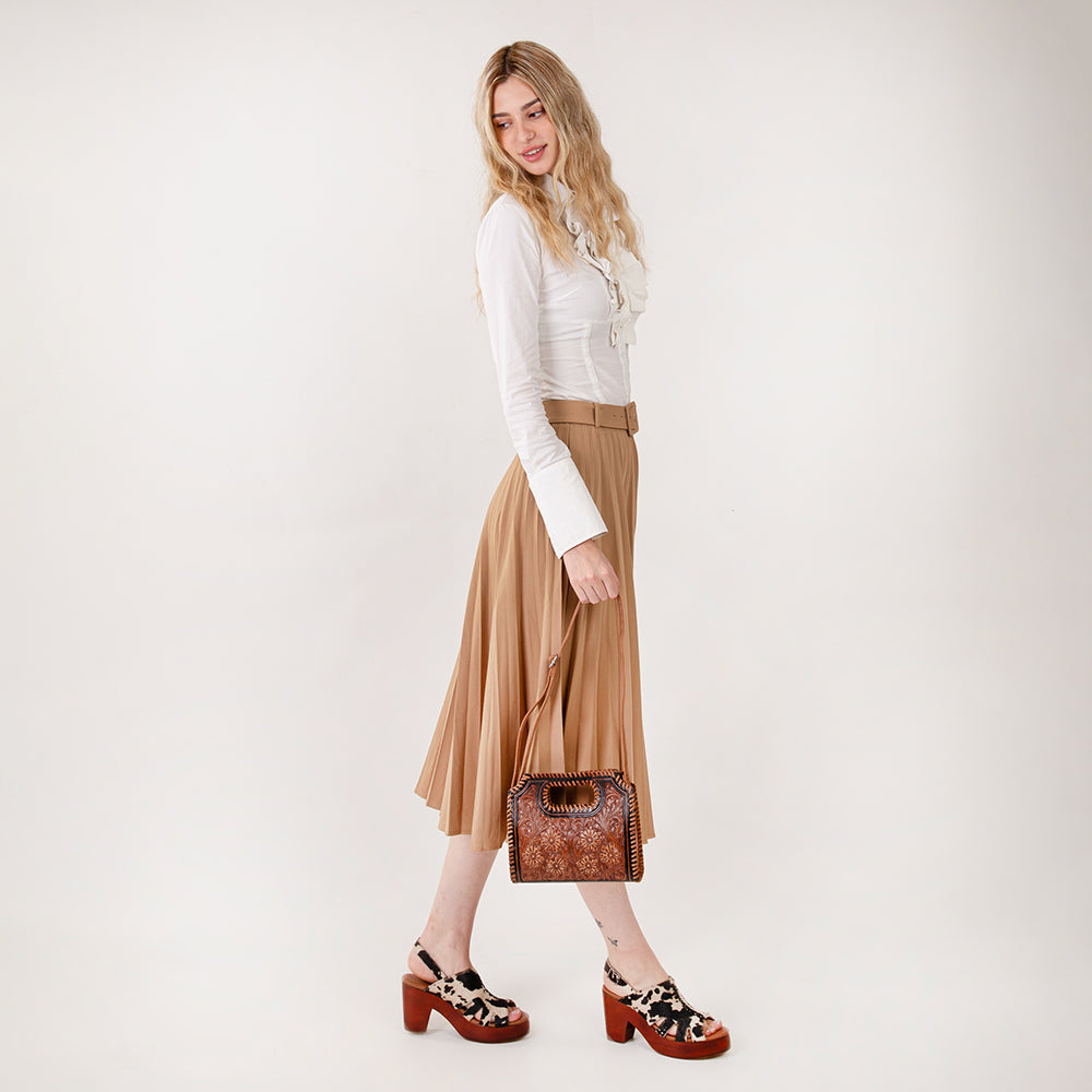 Loyal West Alma Medium Handbag Brown