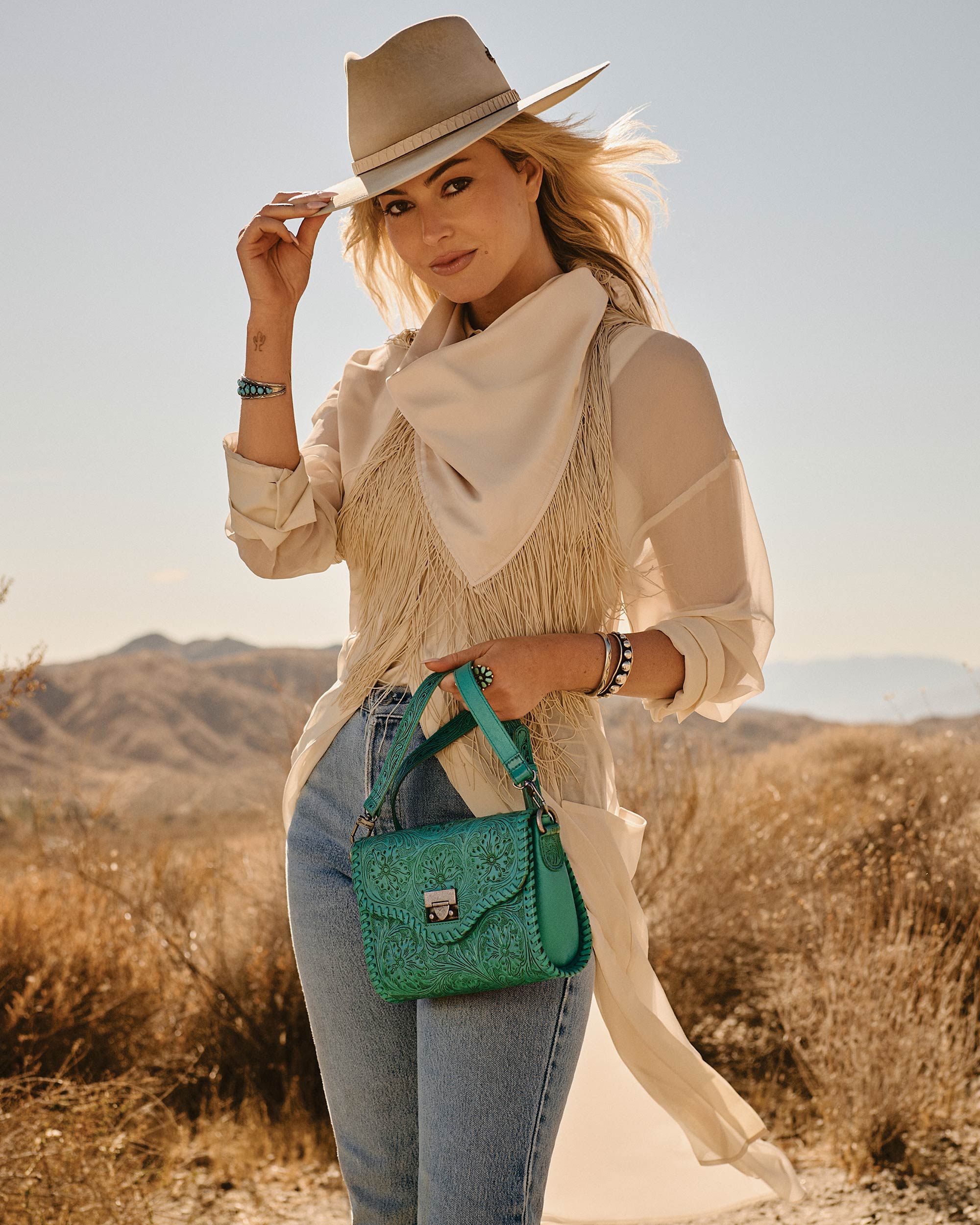 Loyal West Daisy Mini Bag Turquoise