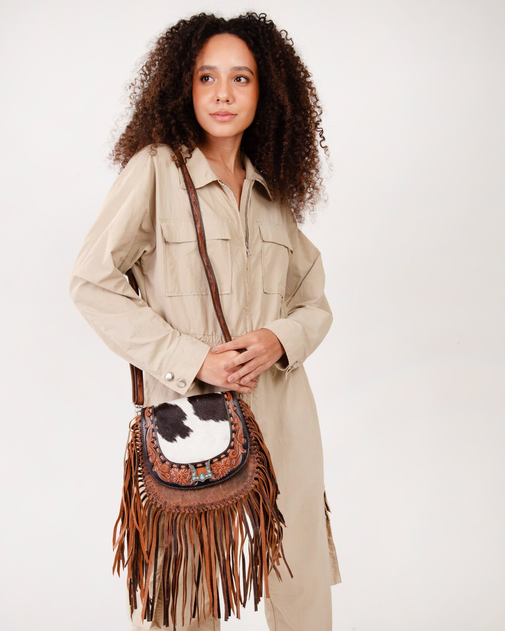 Loyal West Desert Dahilia Tassle Bag