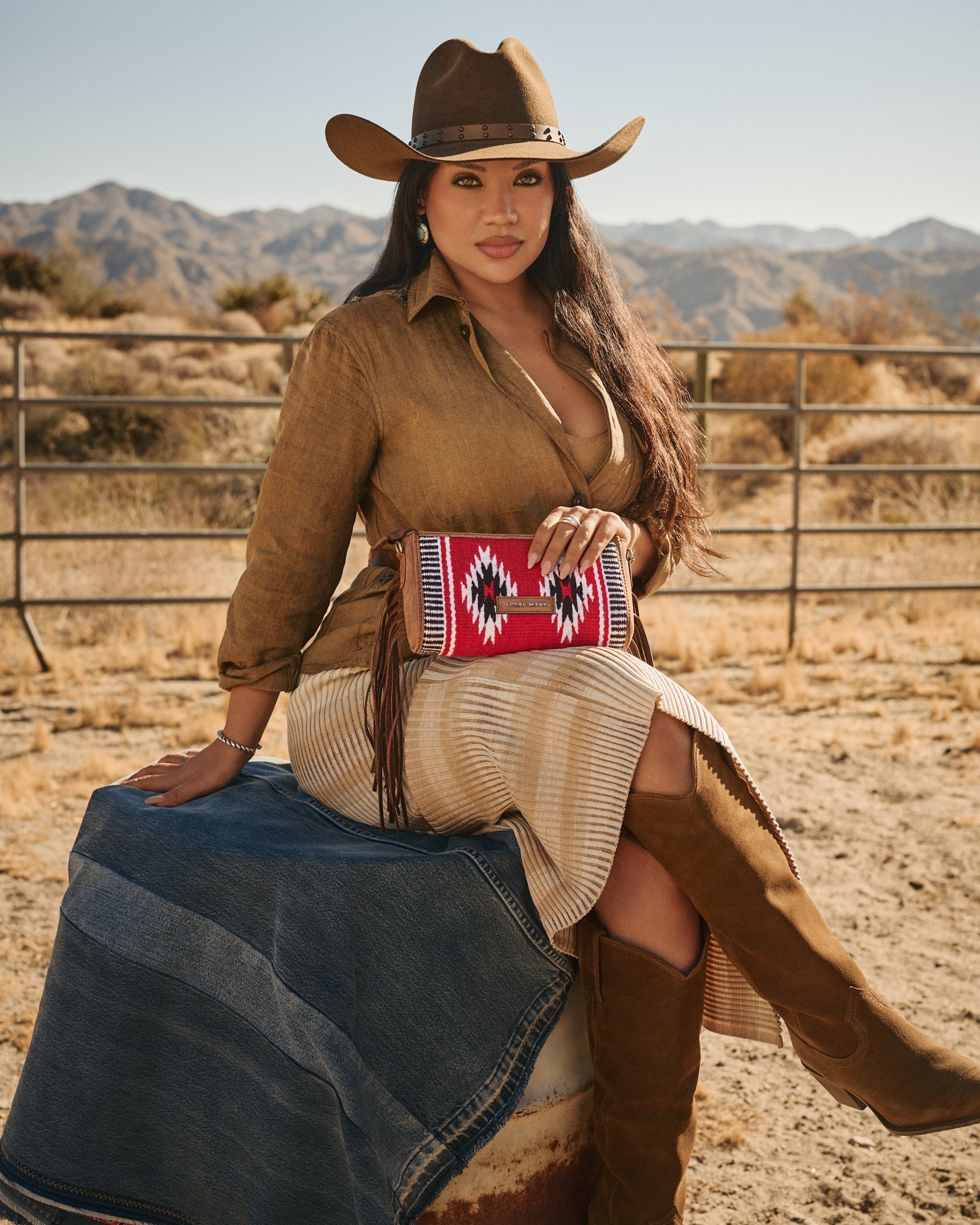 Loyal West Gloriana Mini Purse Red