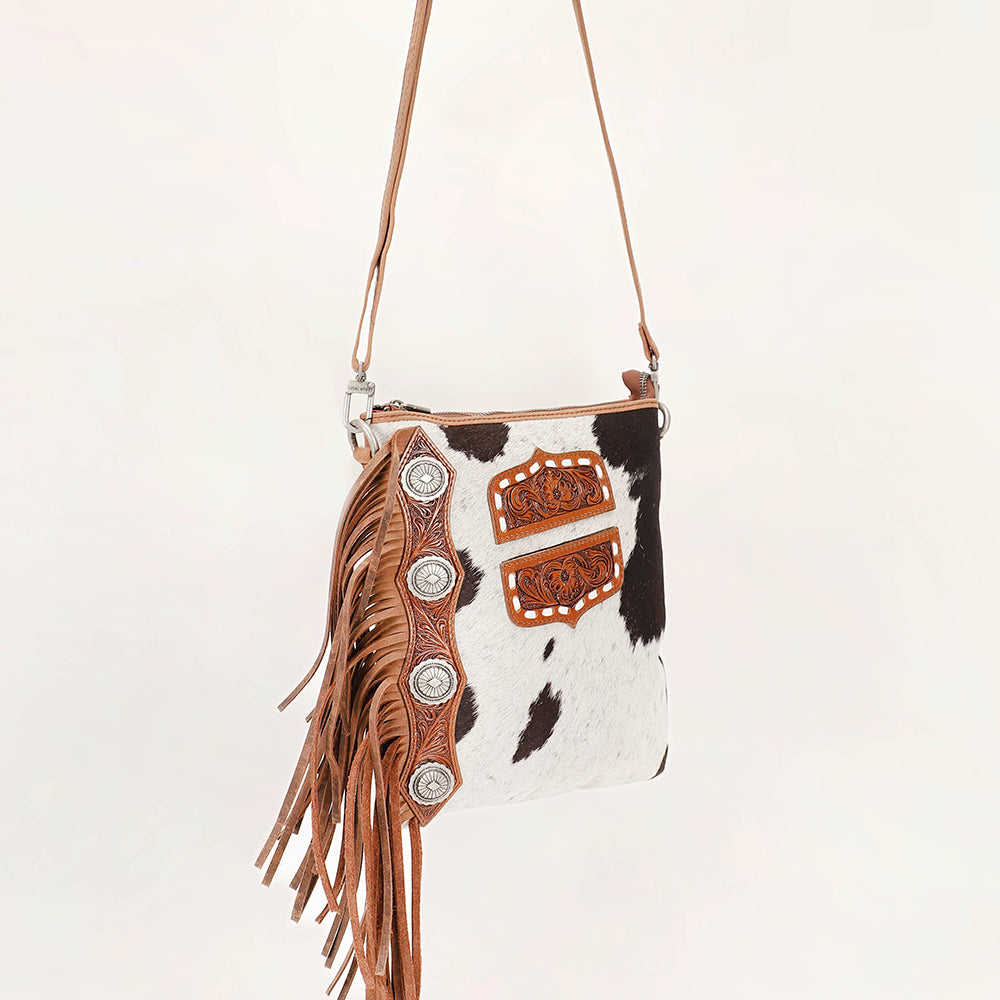 Loyal West Ranch Queen Cowhide Tassle-Bag