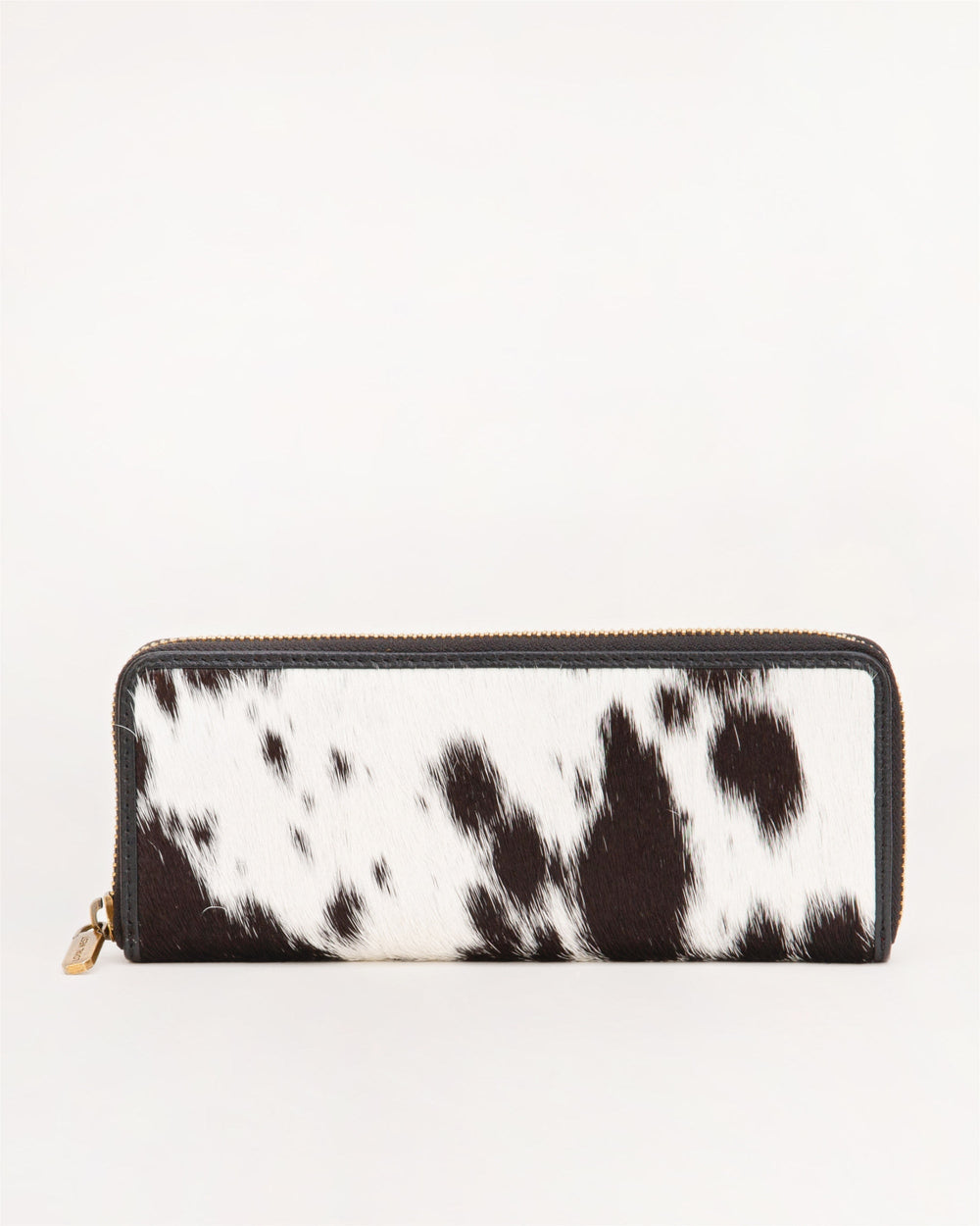 Loyal West Ranch Road Jewelerycase In Brown & White Cowhide