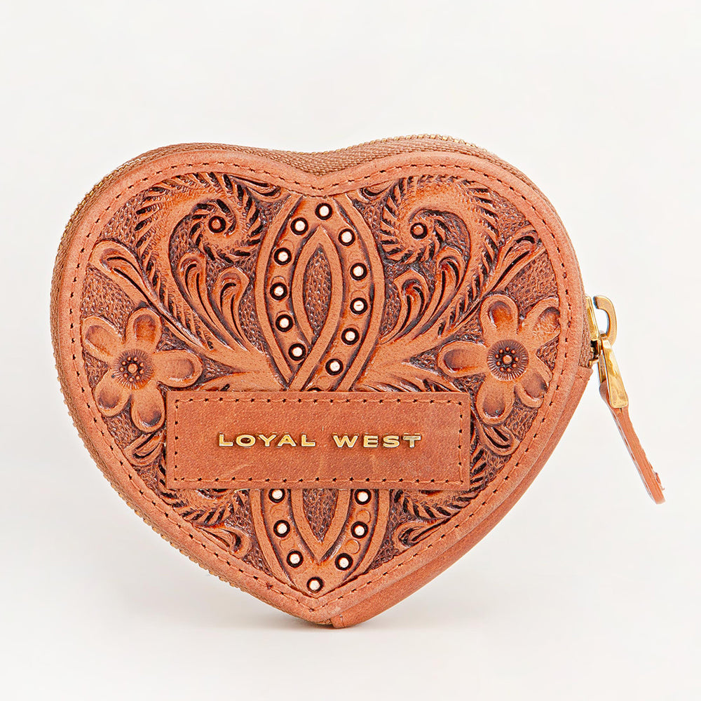 Loyal West Cupid Coin Pouch Handtooled Leather