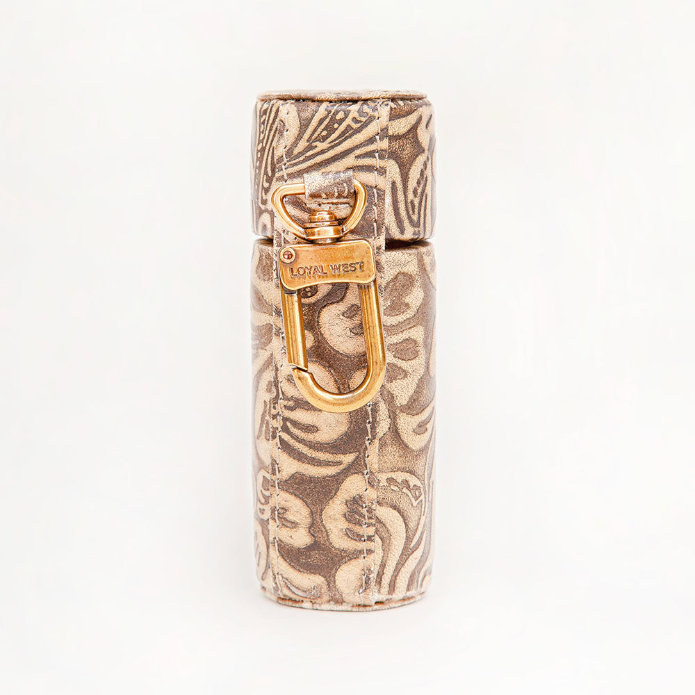 Loyal West Painted Pony Lipstick Case Embossed Floral