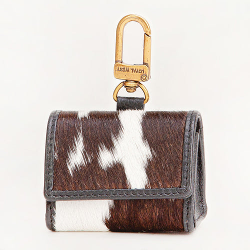 Loyal West Gloriana Clip On Bag Charm Black And White