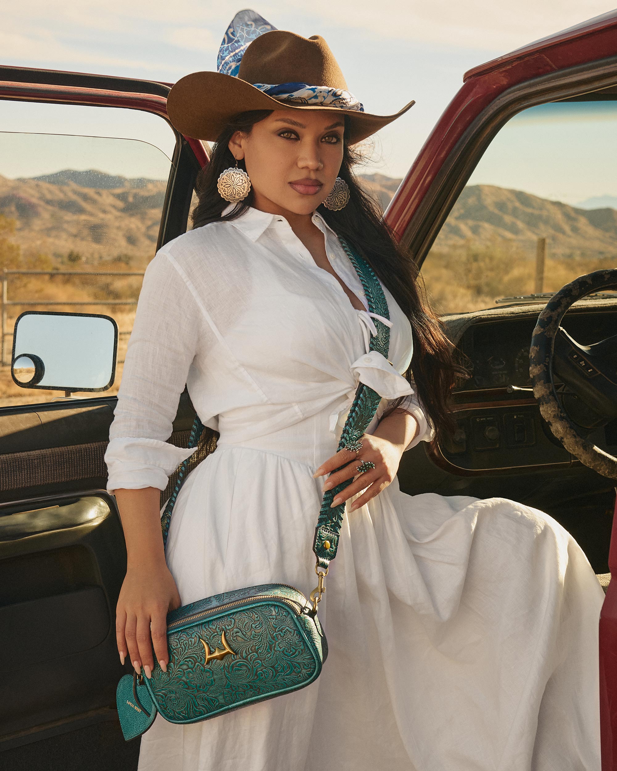 Loyal West Sophia Shoulder Bag Turqouise