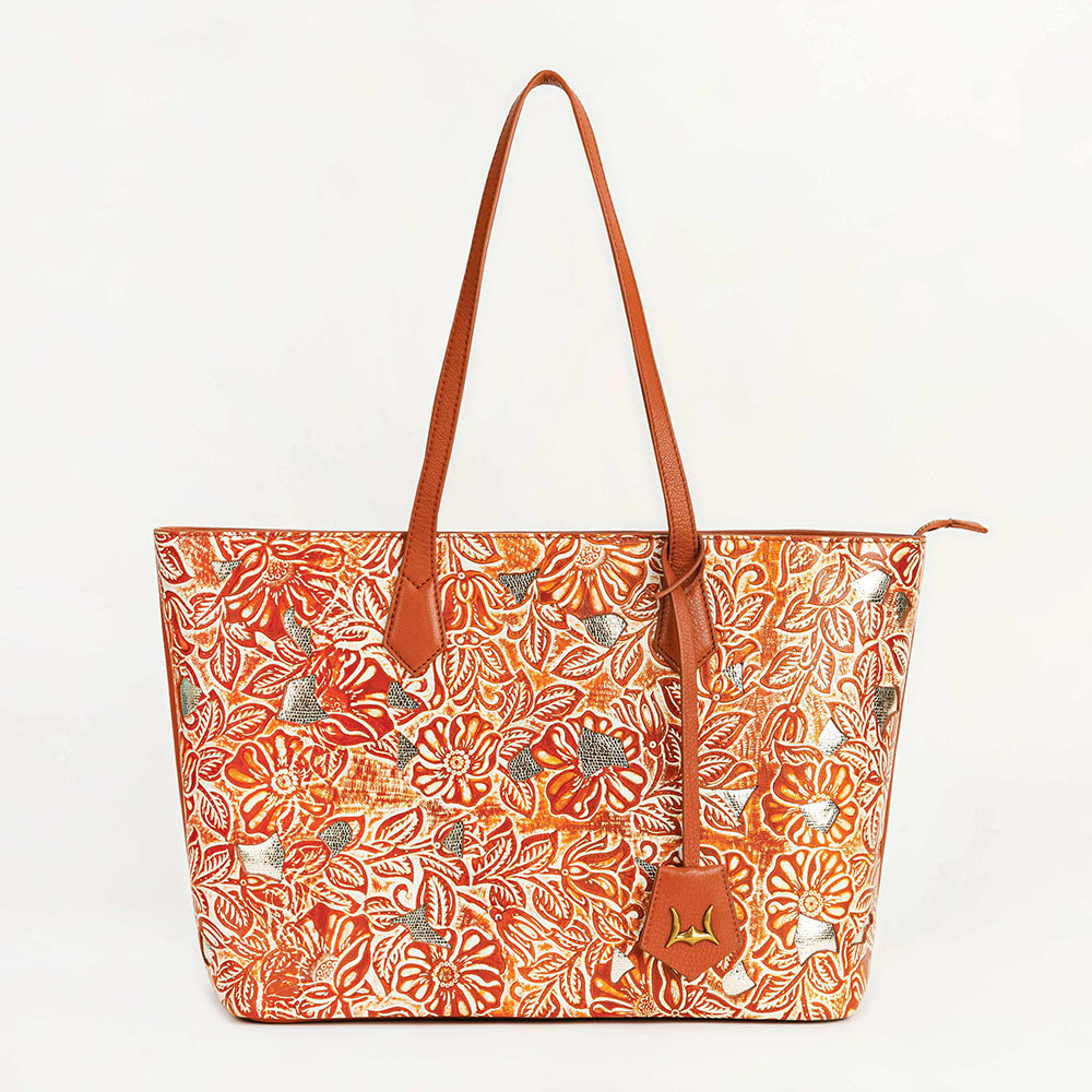 Loyal West California Poppy Large Bag Golden Floral