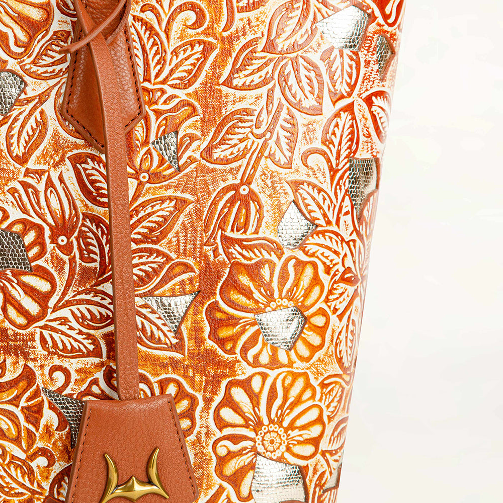 Loyal West California Poppy Large Bag Golden Floral