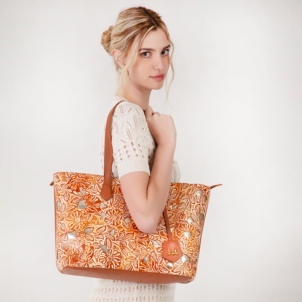 Loyal West California Poppy Large Bag Golden Floral