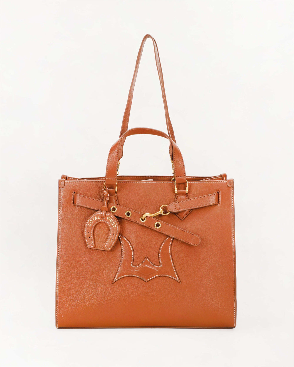 Loyal West Standard Medium Tote Bag In Calfskin - Black