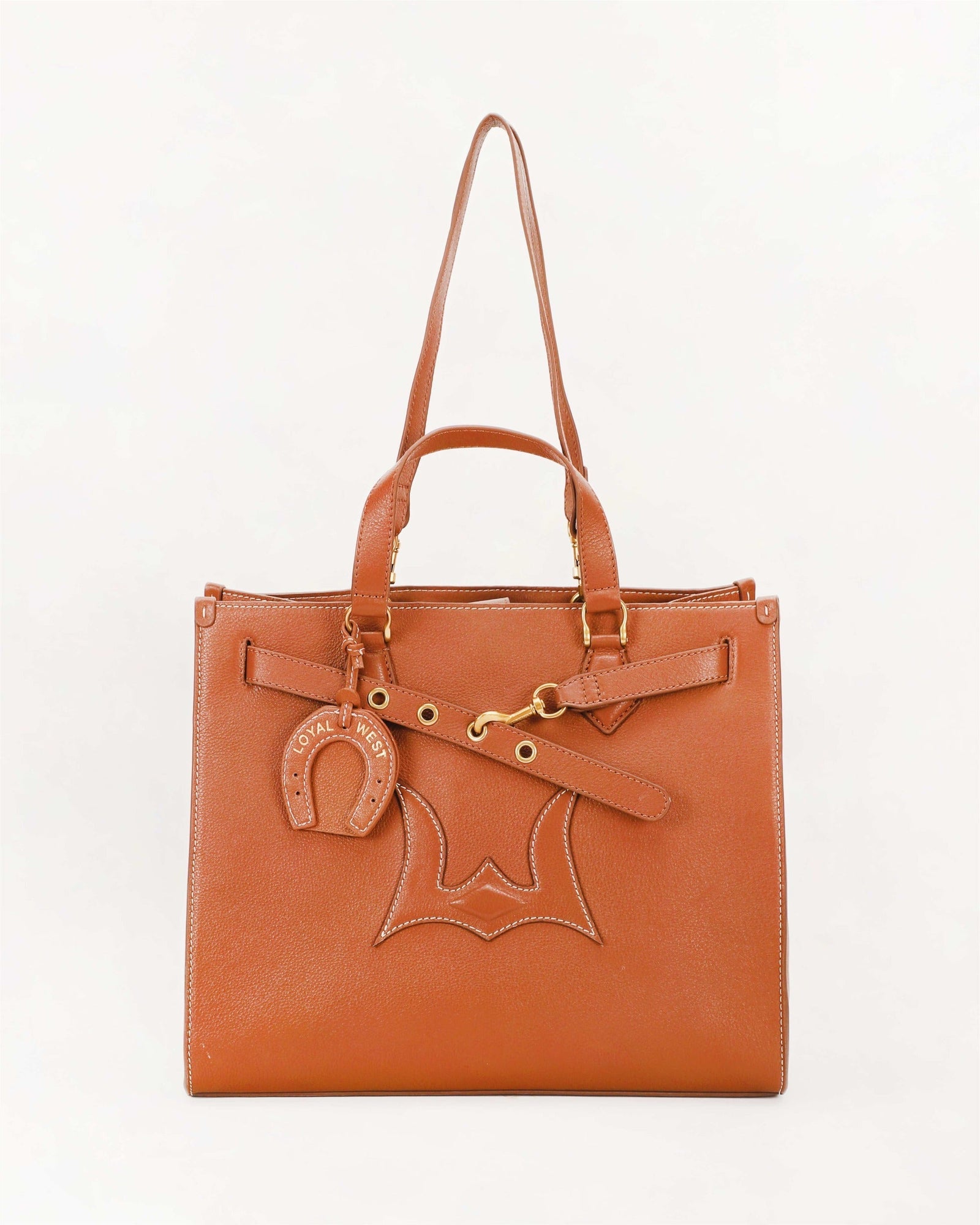 Loyal West Standard Medium Tote Bag In Calfskin - Black