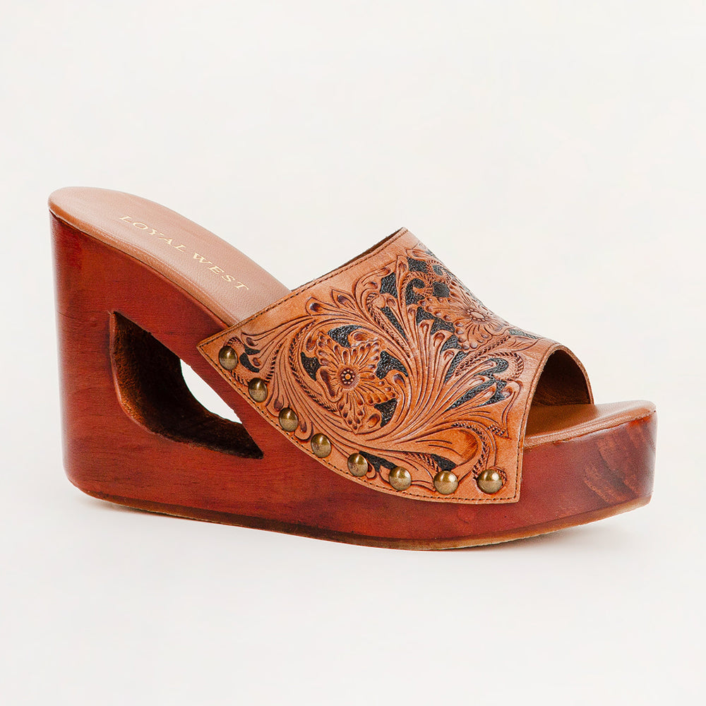 Loyal West Desert Wanderer Sandals - Dark Brown