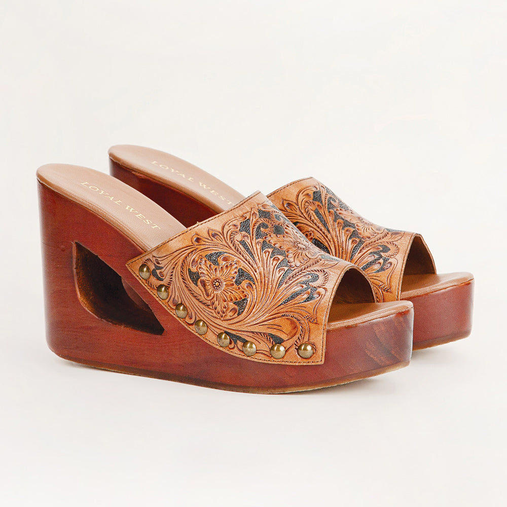 Loyal West Desert Wanderer Sandals - Dark Brown