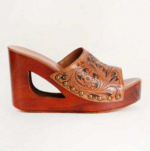 Loyal West Desert Wanderer Sandals - Dark Brown