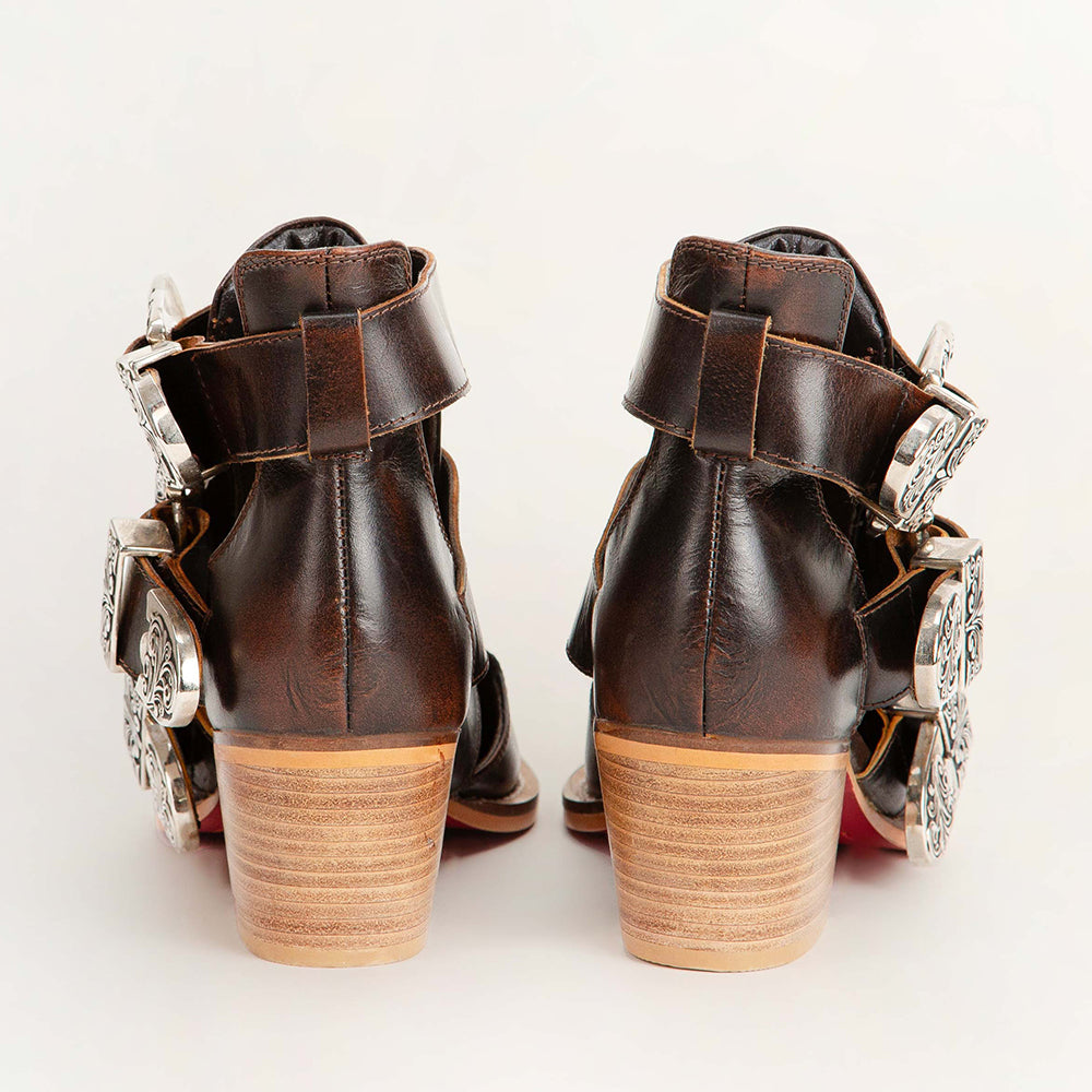 Loyal West Rodeo Ankle Bootie In Calfskin