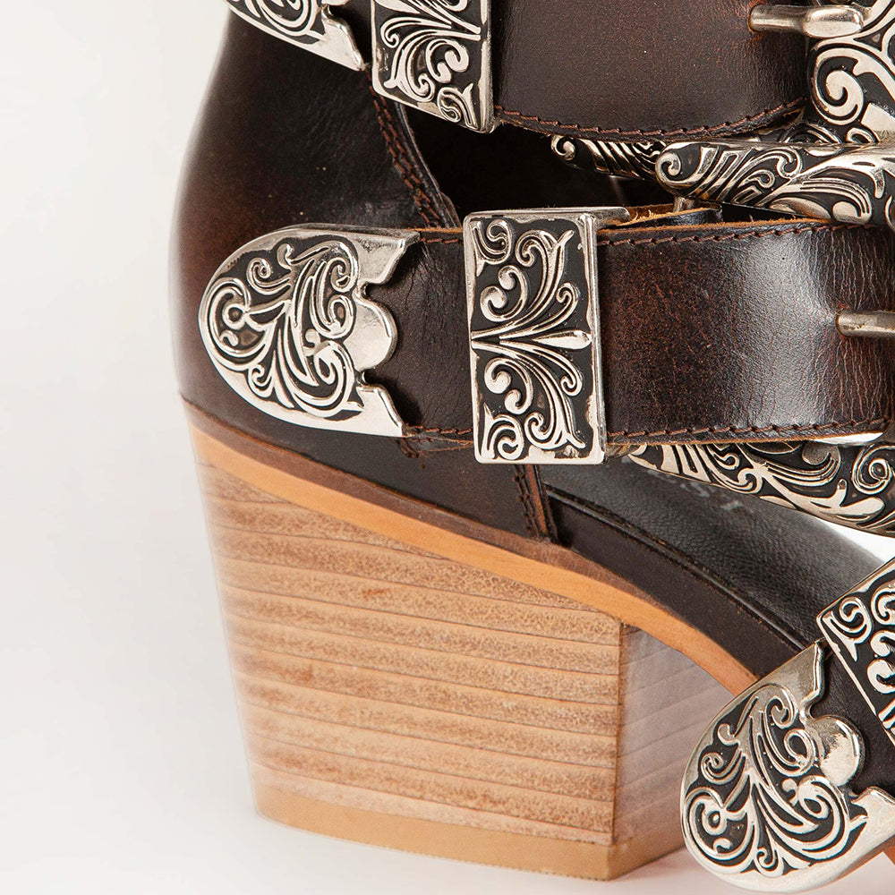 Loyal West Rodeo Ankle Bootie In Calfskin