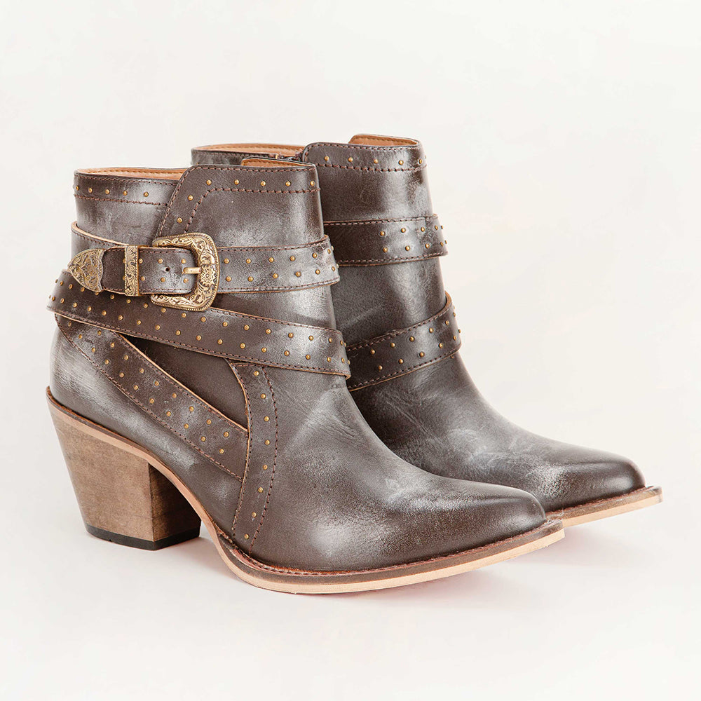 Loyal West Elena Booties In Calfskin