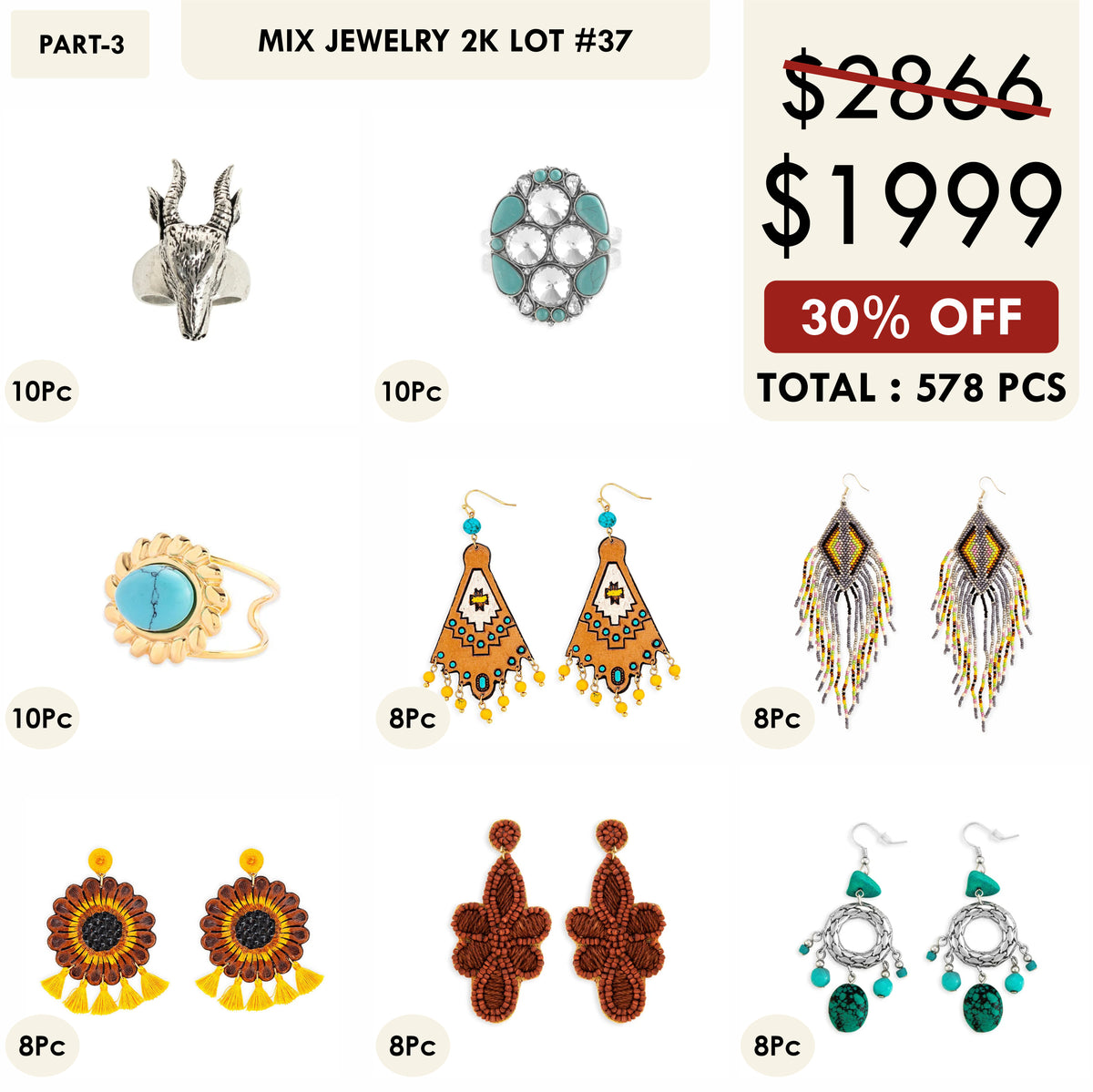MIX JEWELRY 2K LOT-37